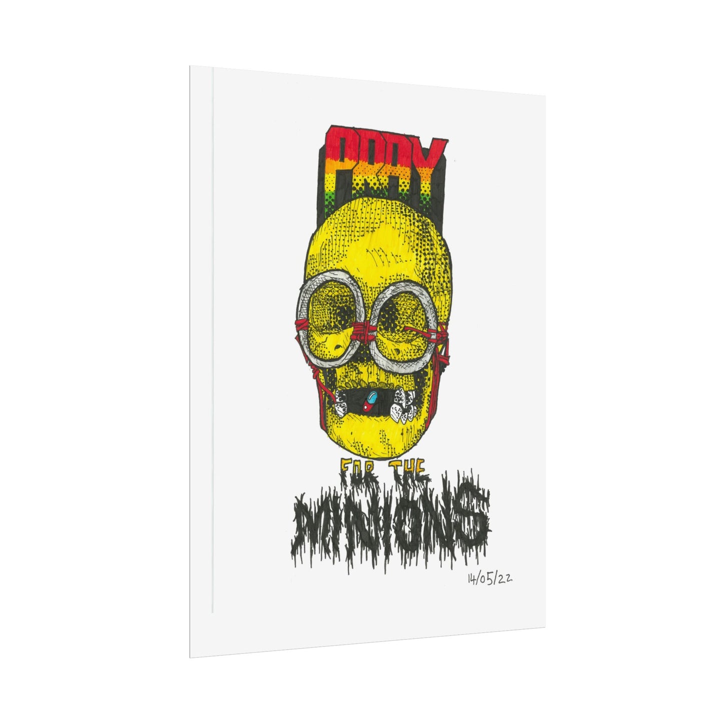 Rapscallion Pray For Minions Rolled Poster