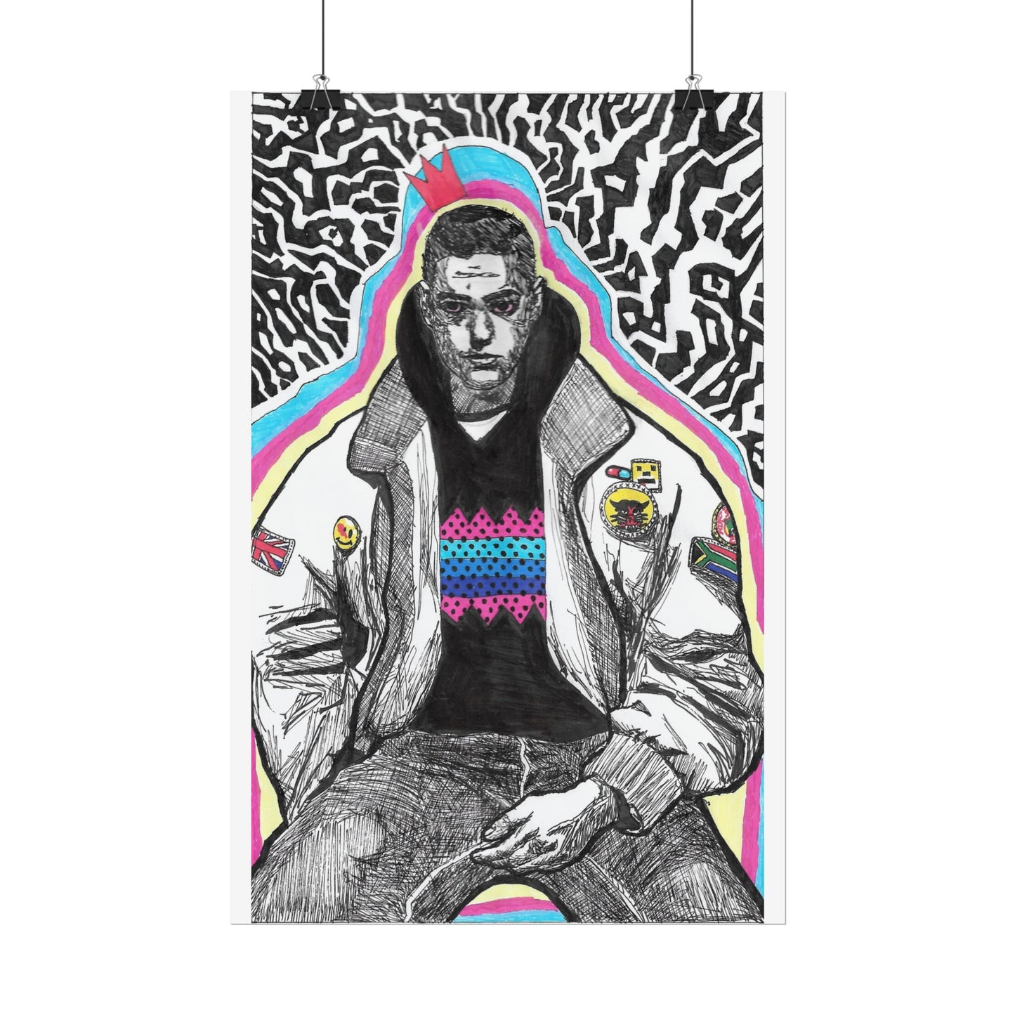 Rapscallion Self Portrait 2020 Rolled Poster