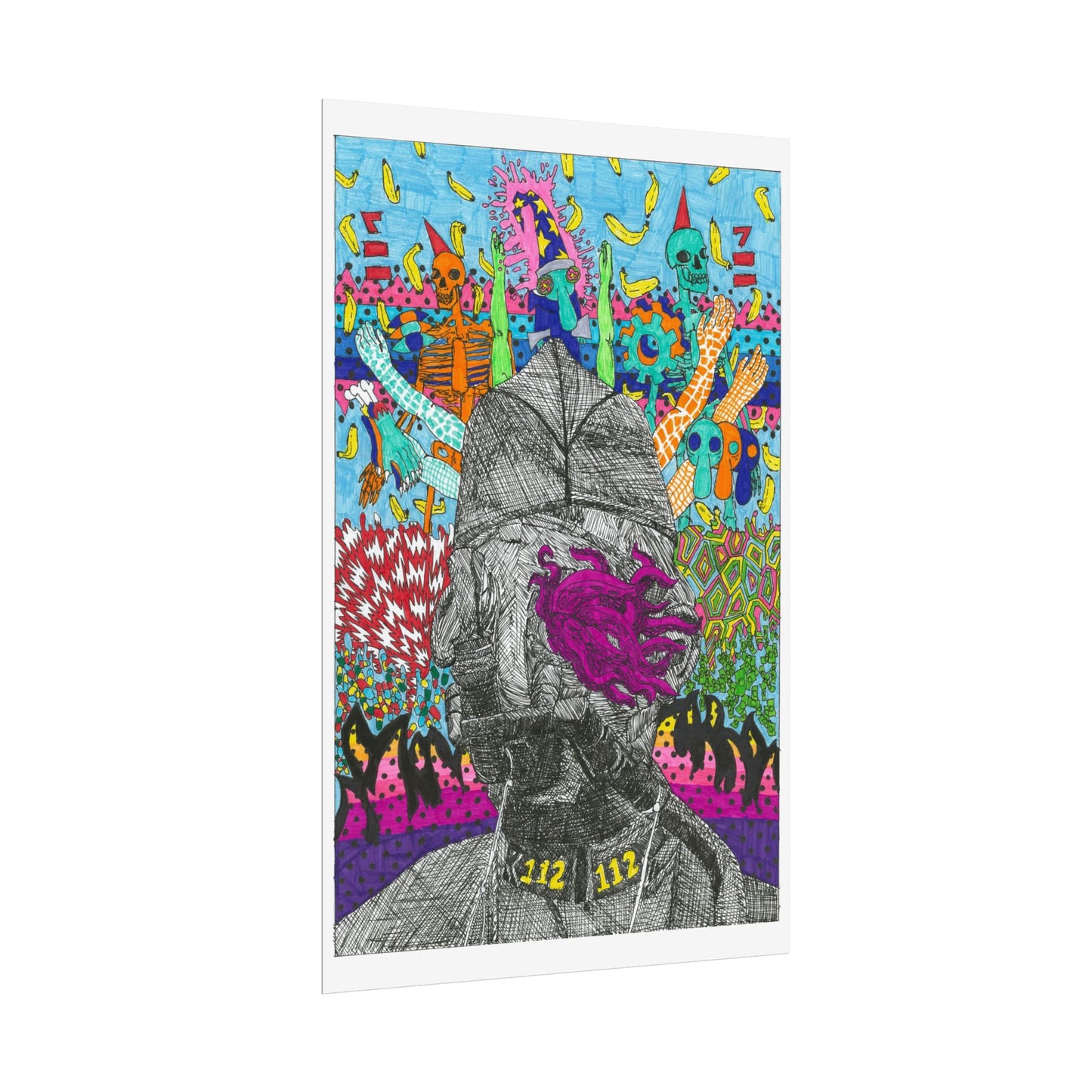 Rapscallion Squid Face Rolled Poster