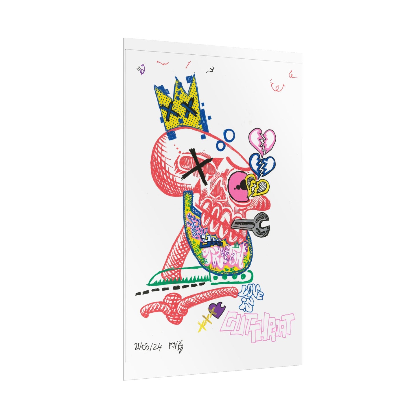 Rapscallion Cut Throat Rolled Poster