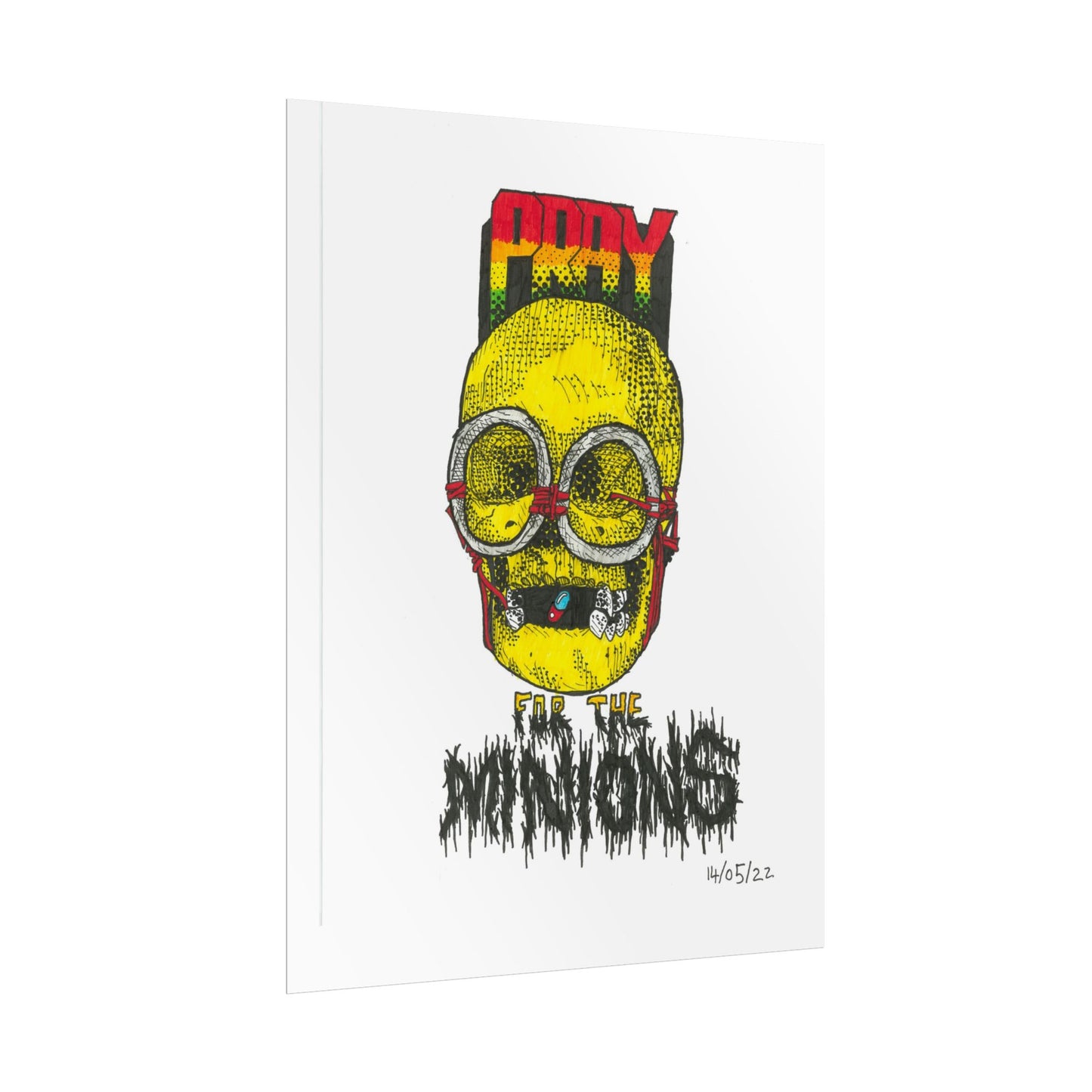 Rapscallion Pray For Minions Rolled Poster
