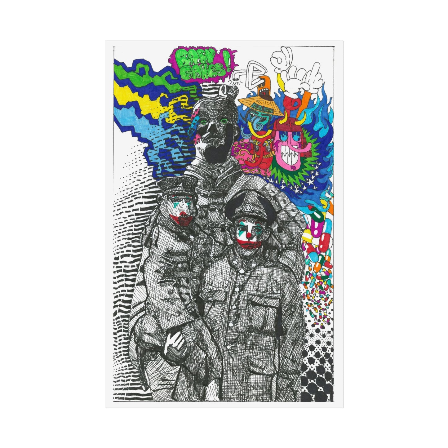 Rapscallion Baboon Man Rolled Poster