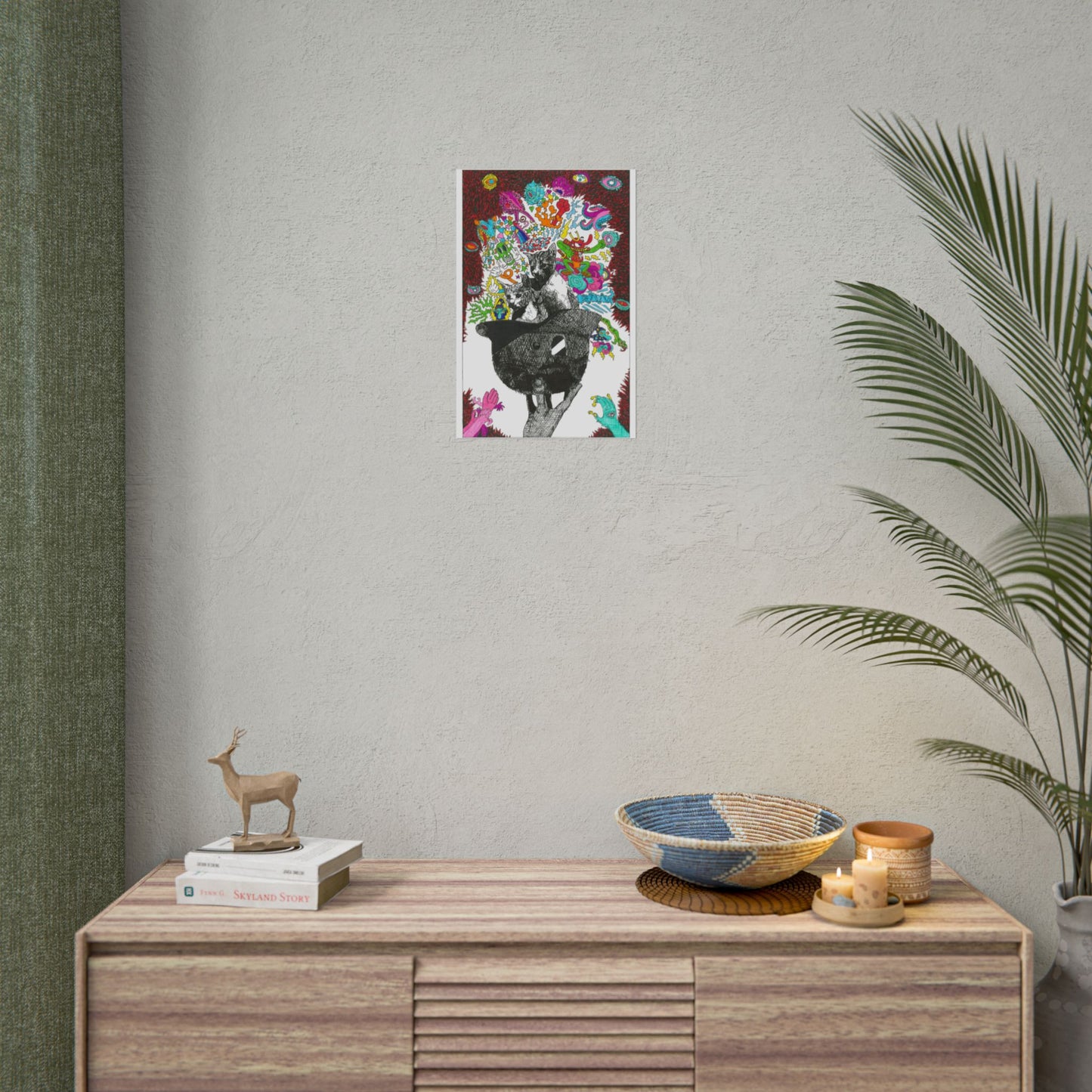 Rapscallion Fascist Feline Rolled Poster