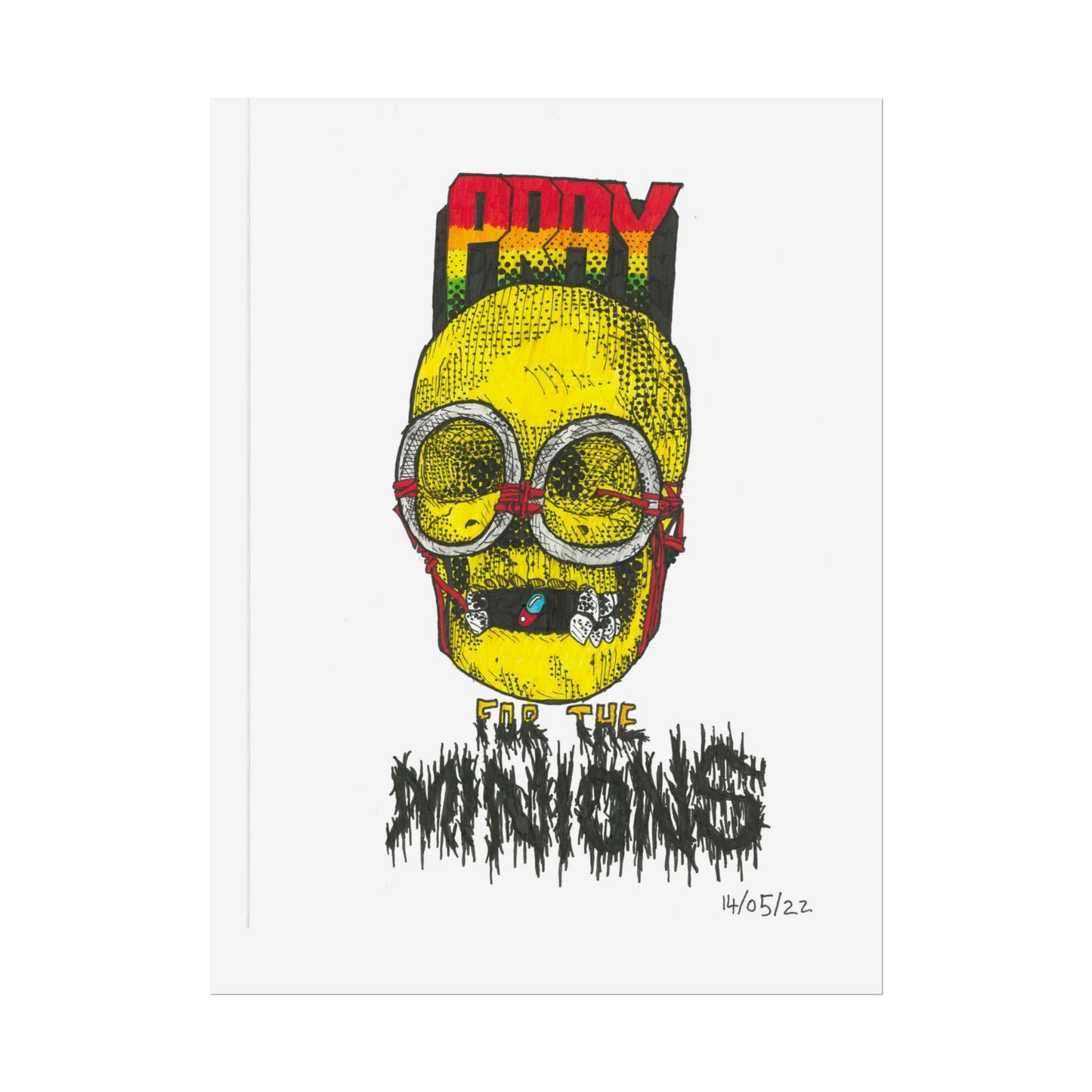 Rapscallion Pray For Minions Rolled Poster