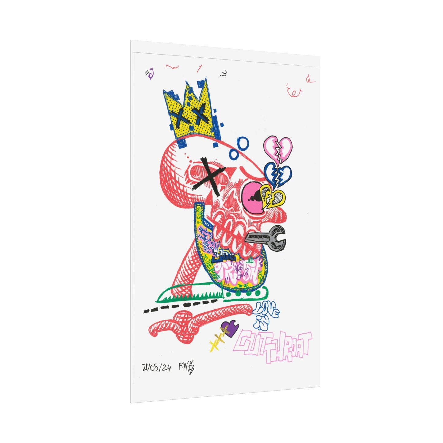 Rapscallion Cut Throat Rolled Poster