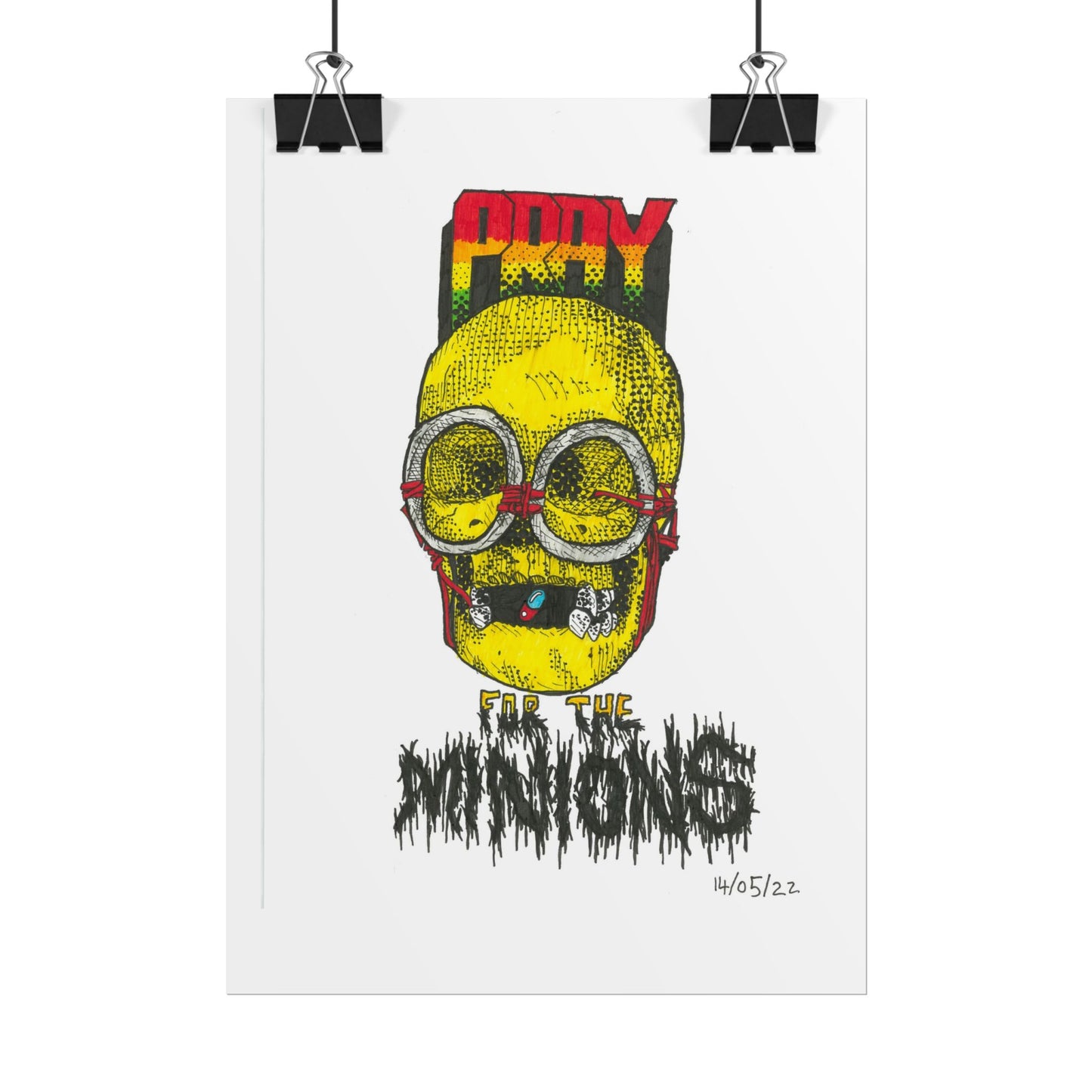 Rapscallion Pray For Minions Rolled Poster