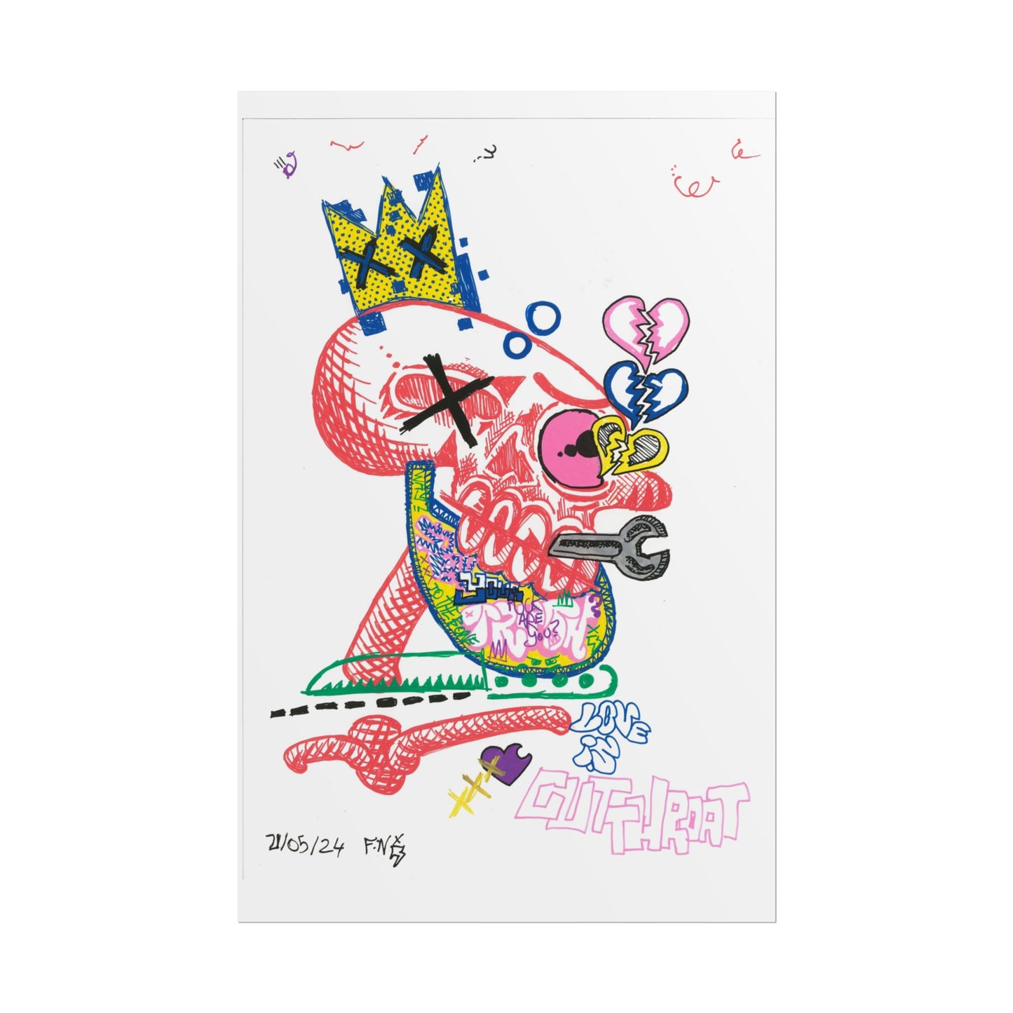 Rapscallion Cut Throat Rolled Poster