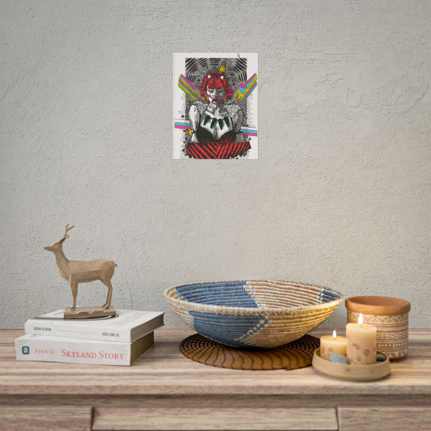 Rapscallion Wolf Girl Rolled Poster
