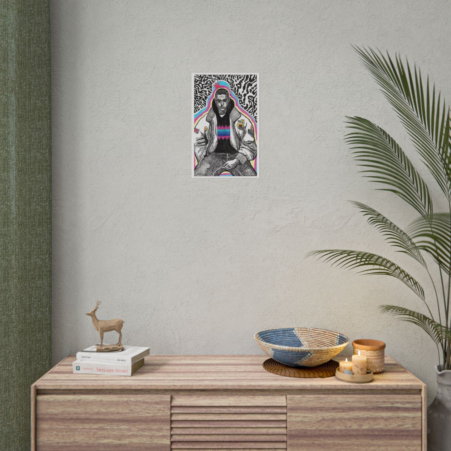 Rapscallion Self Portrait 2020 Rolled Poster