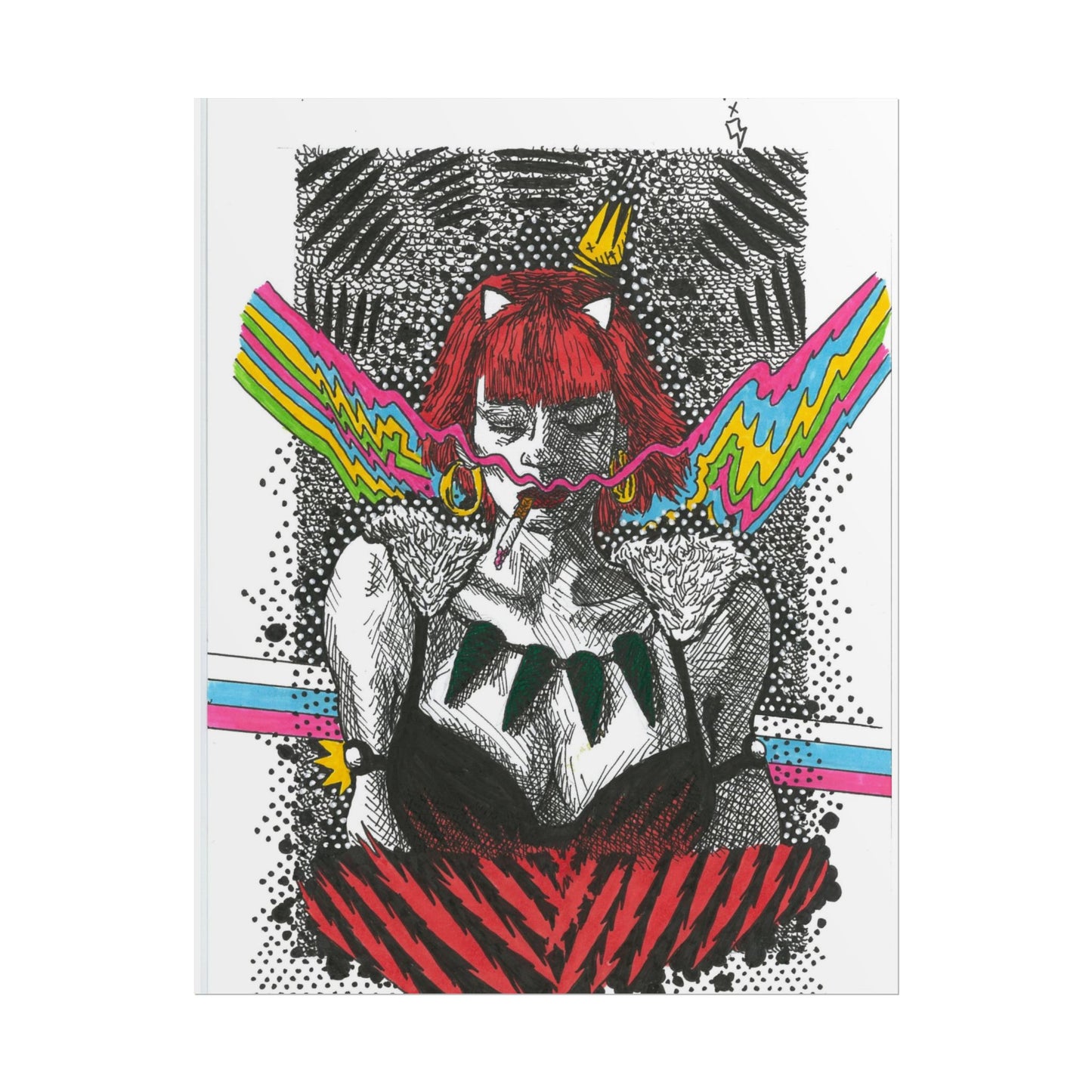 Rapscallion Wolf Girl Rolled Poster