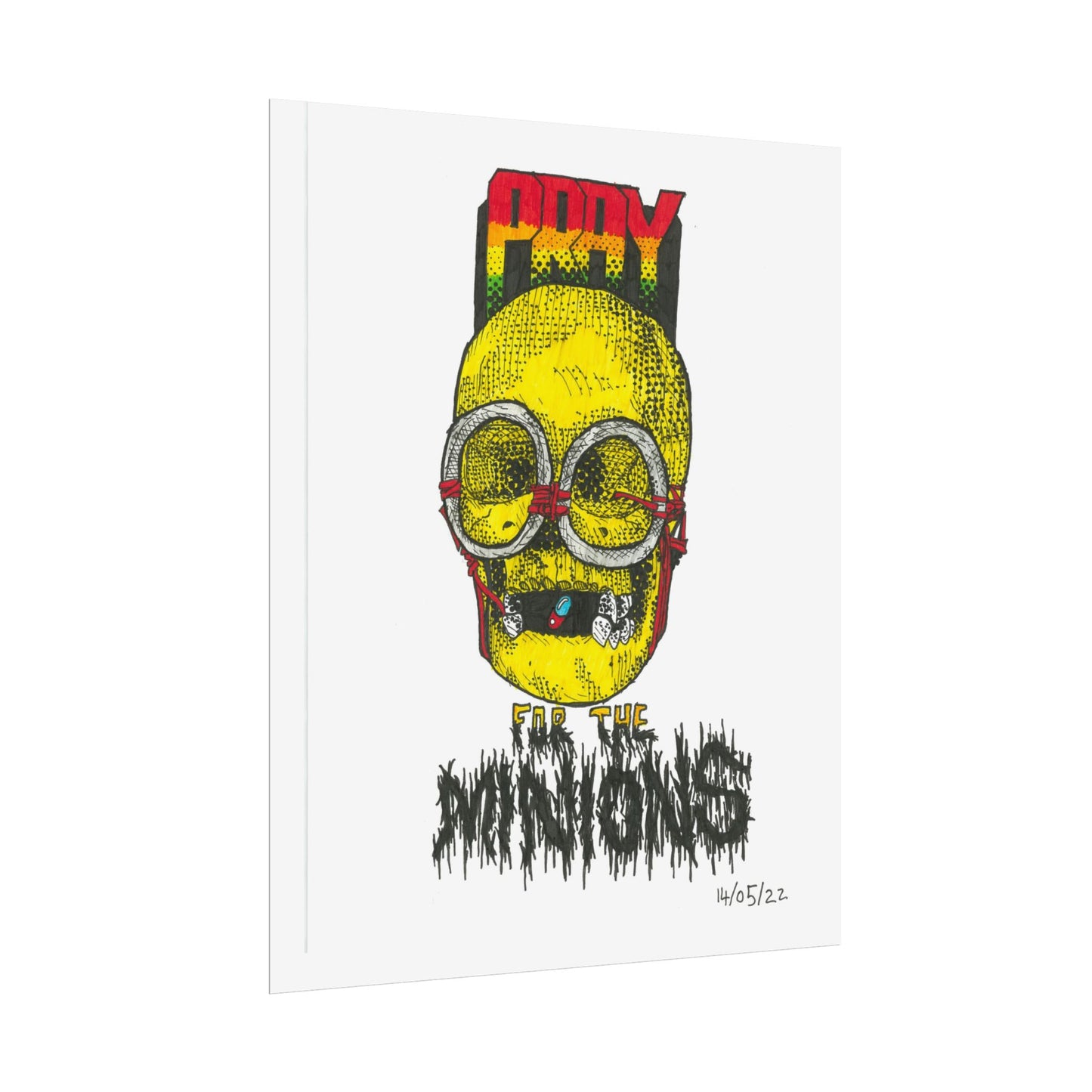 Rapscallion Pray For Minions Rolled Poster