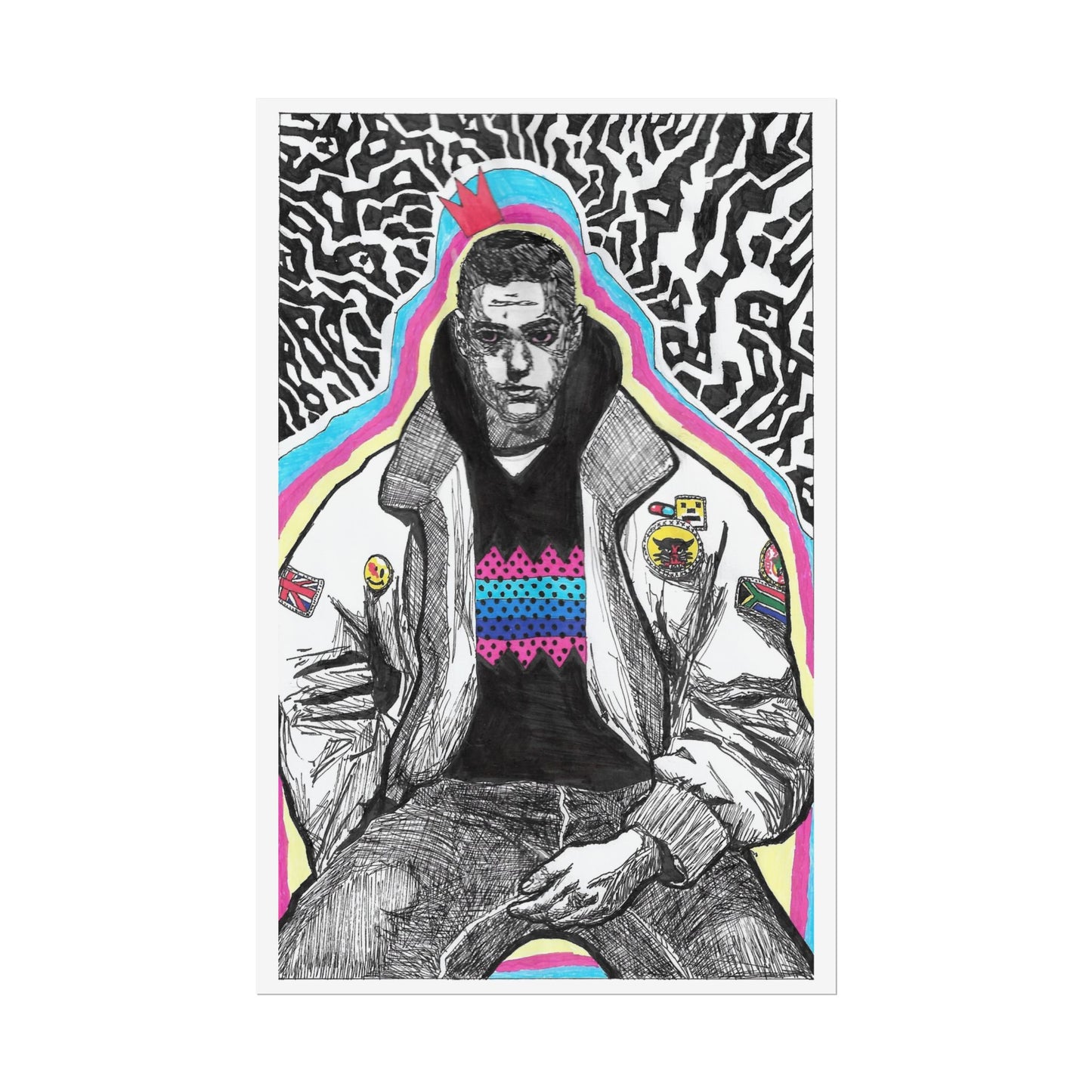 Rapscallion Self Portrait 2020 Rolled Poster
