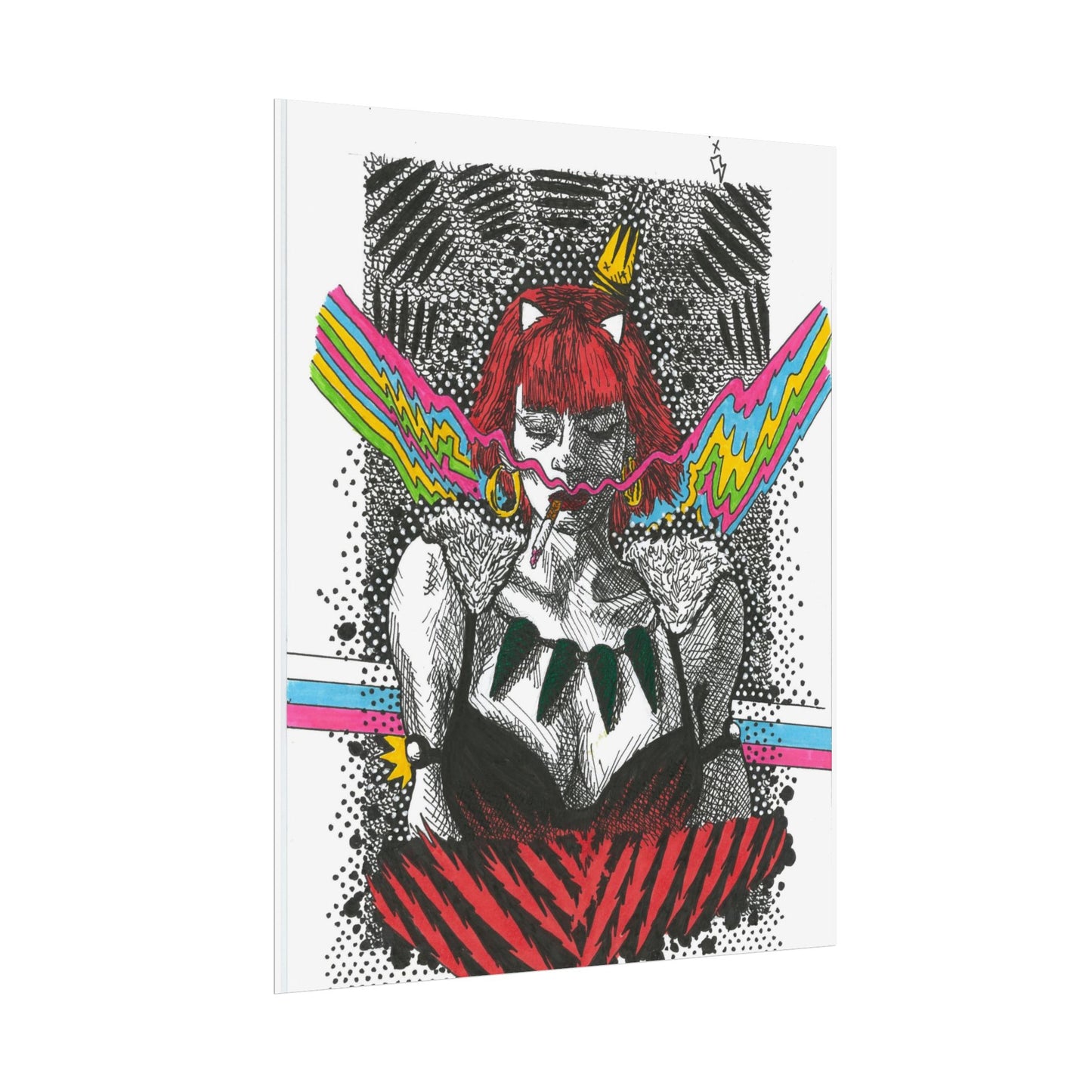 Rapscallion Wolf Girl Rolled Poster