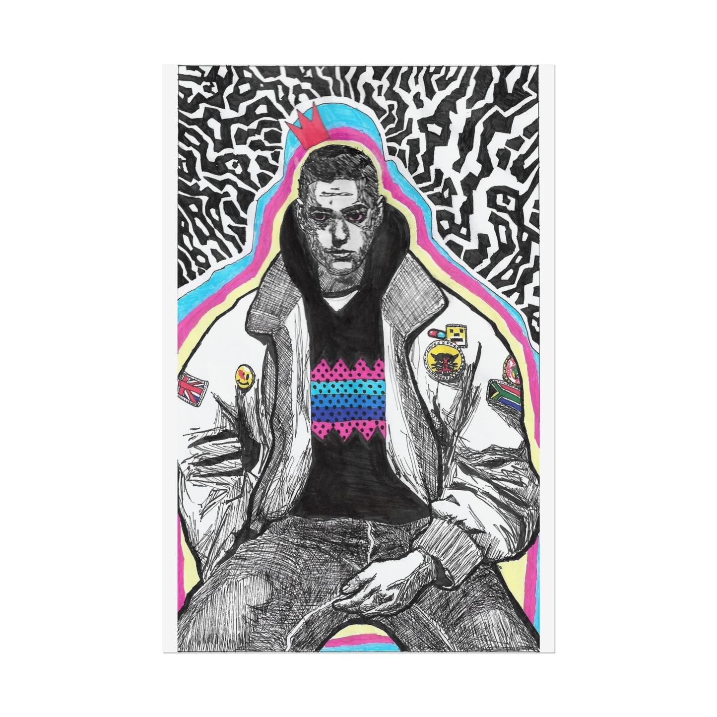 Rapscallion Self Portrait 2020 Rolled Poster