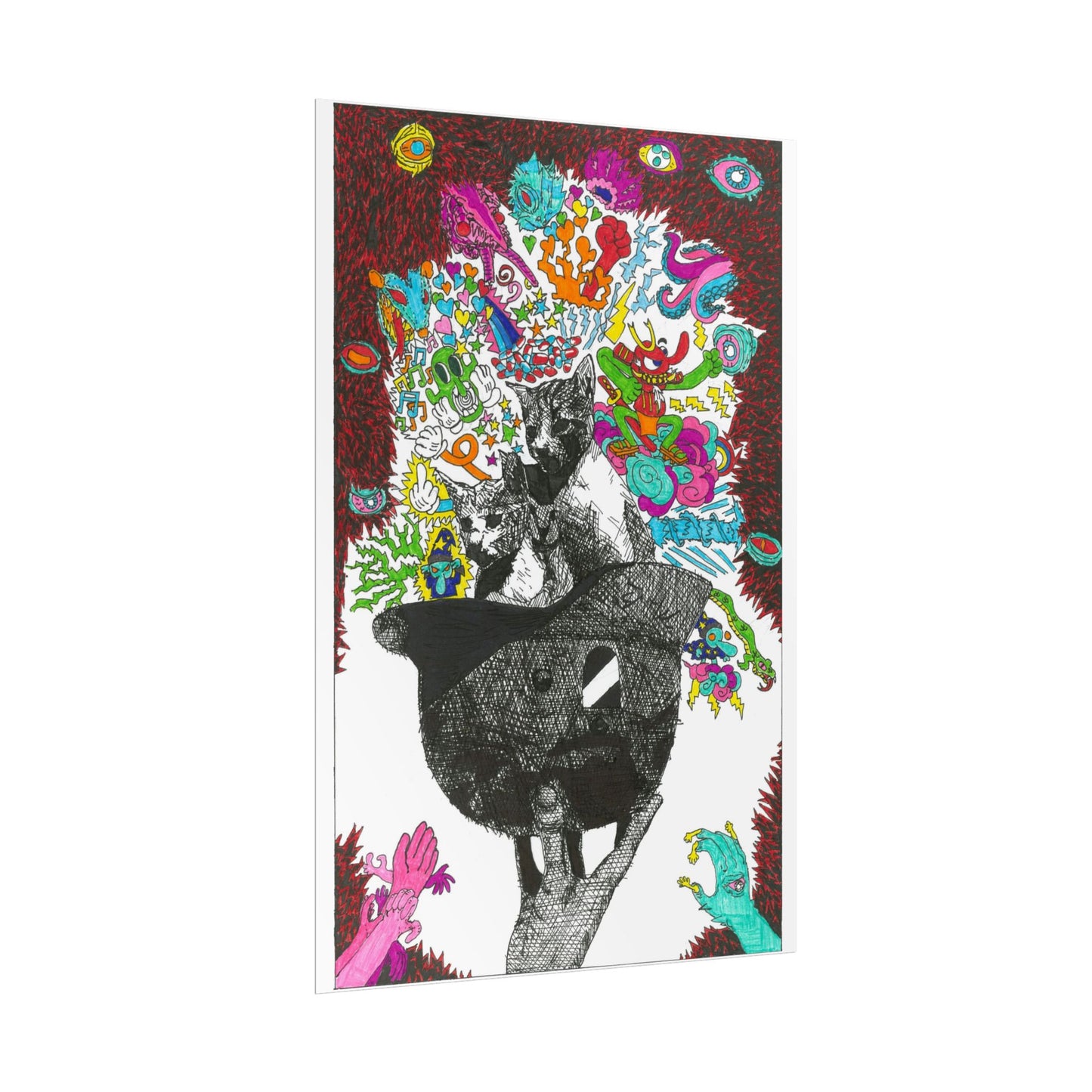 Rapscallion Fascist Feline Rolled Poster