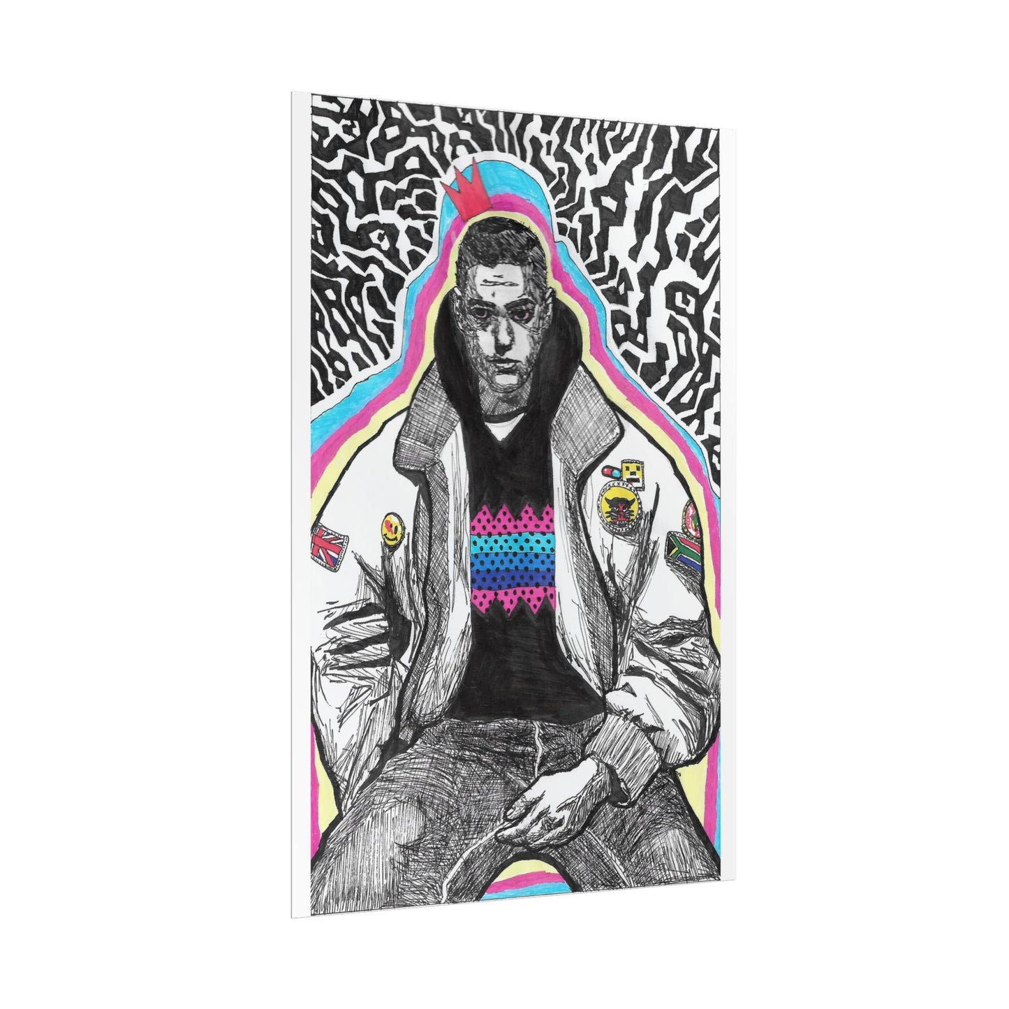Rapscallion Self Portrait 2020 Rolled Poster