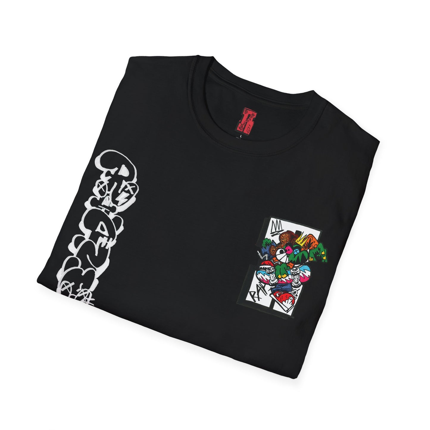 Rapscallion Logo Red Back Piece T shirt Uni Sex Merch