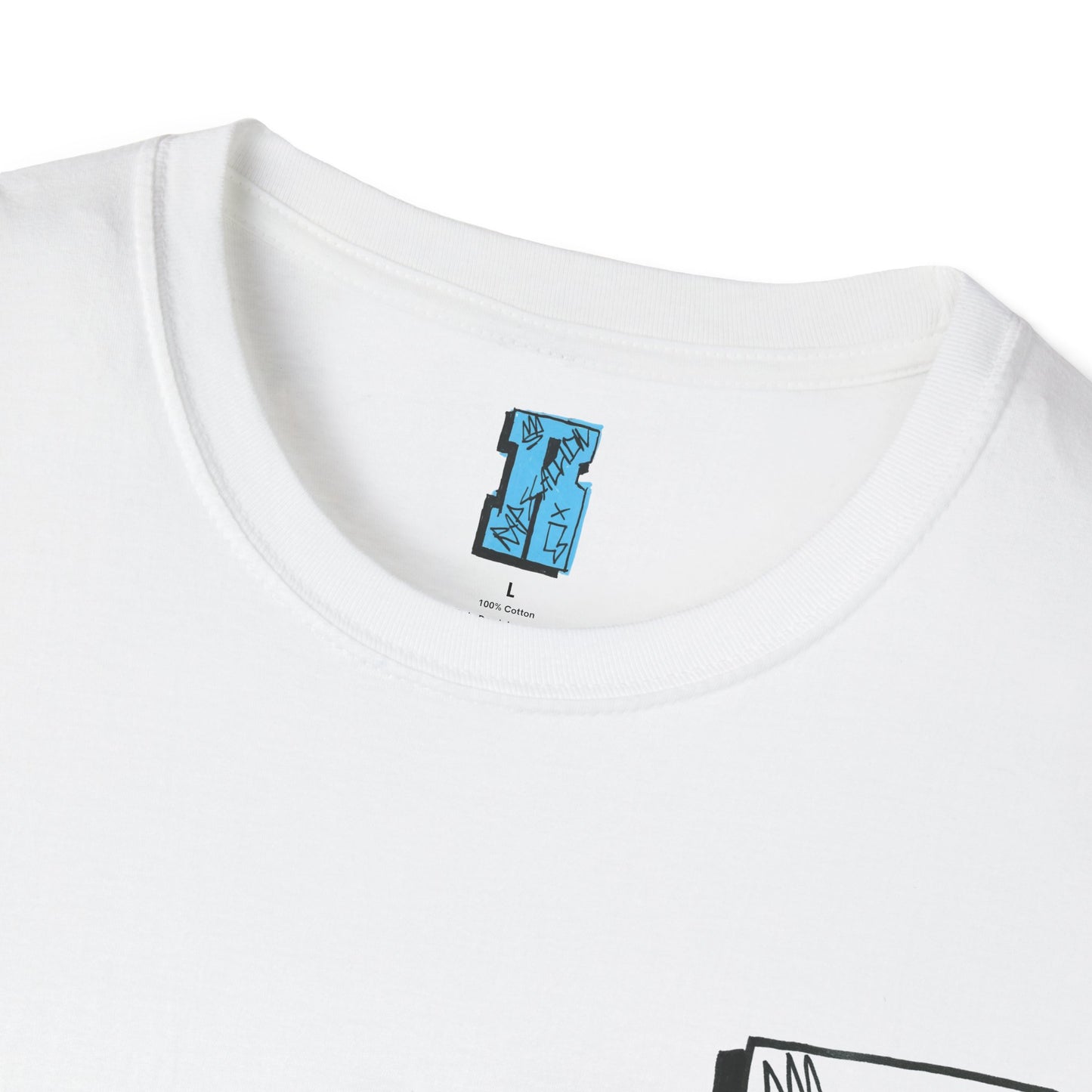Rapscallion Logo Take 2 Blue Back Piece T shirt Uni sex Merch