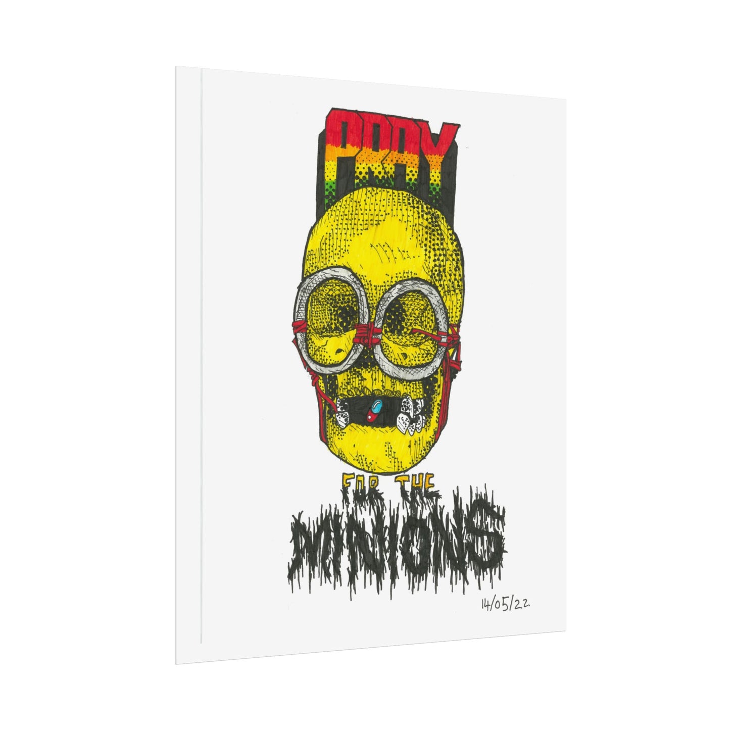 Rapscallion Pray For Minions Rolled Poster