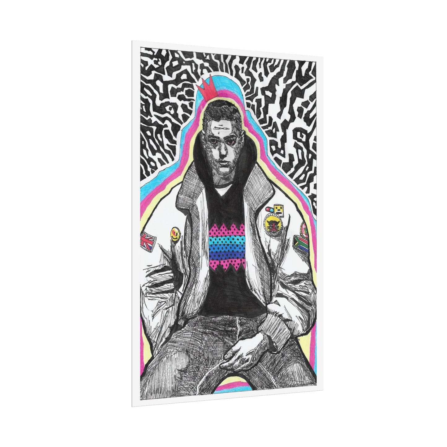Rapscallion Self Portrait 2020 Rolled Poster