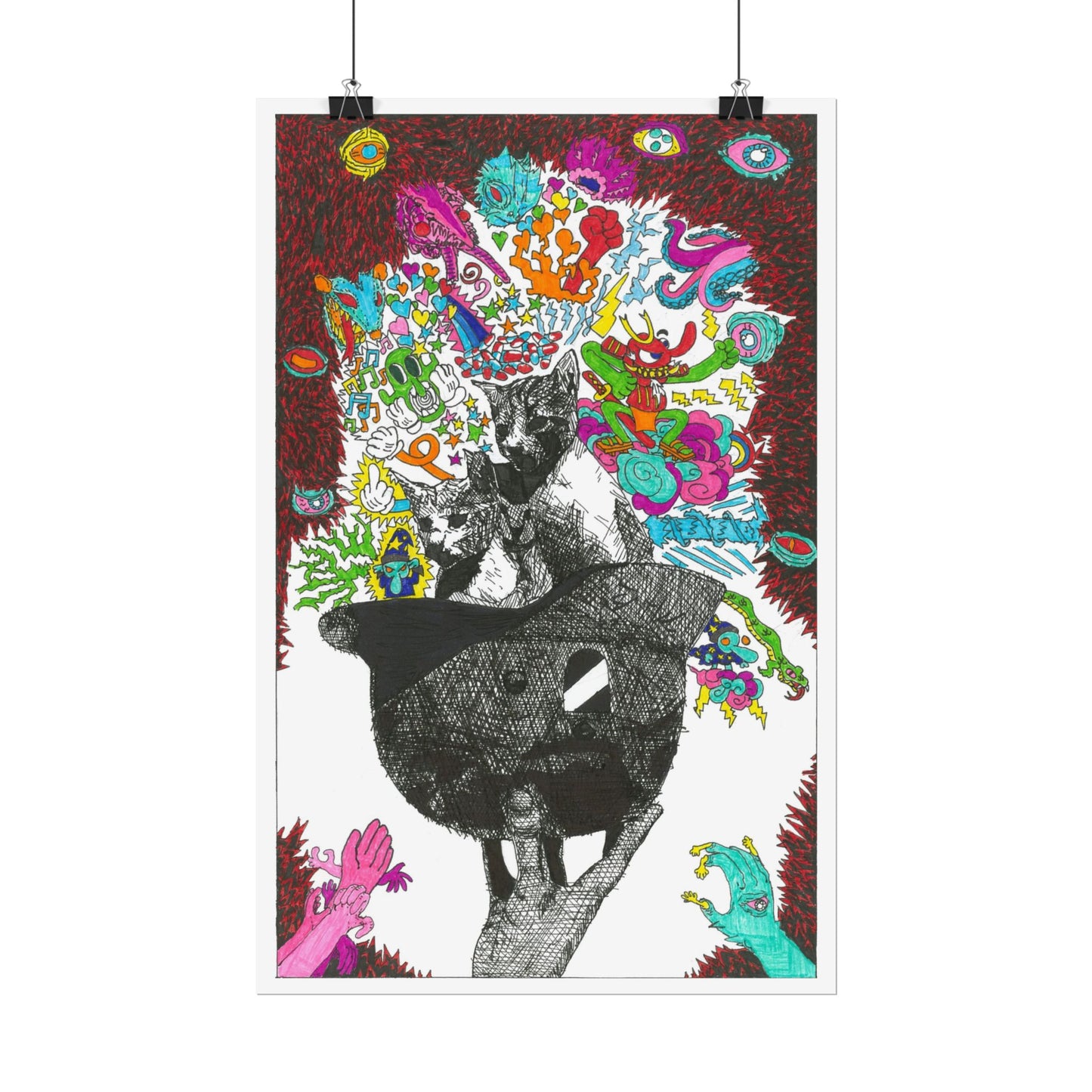 Rapscallion Fascist Feline Rolled Poster