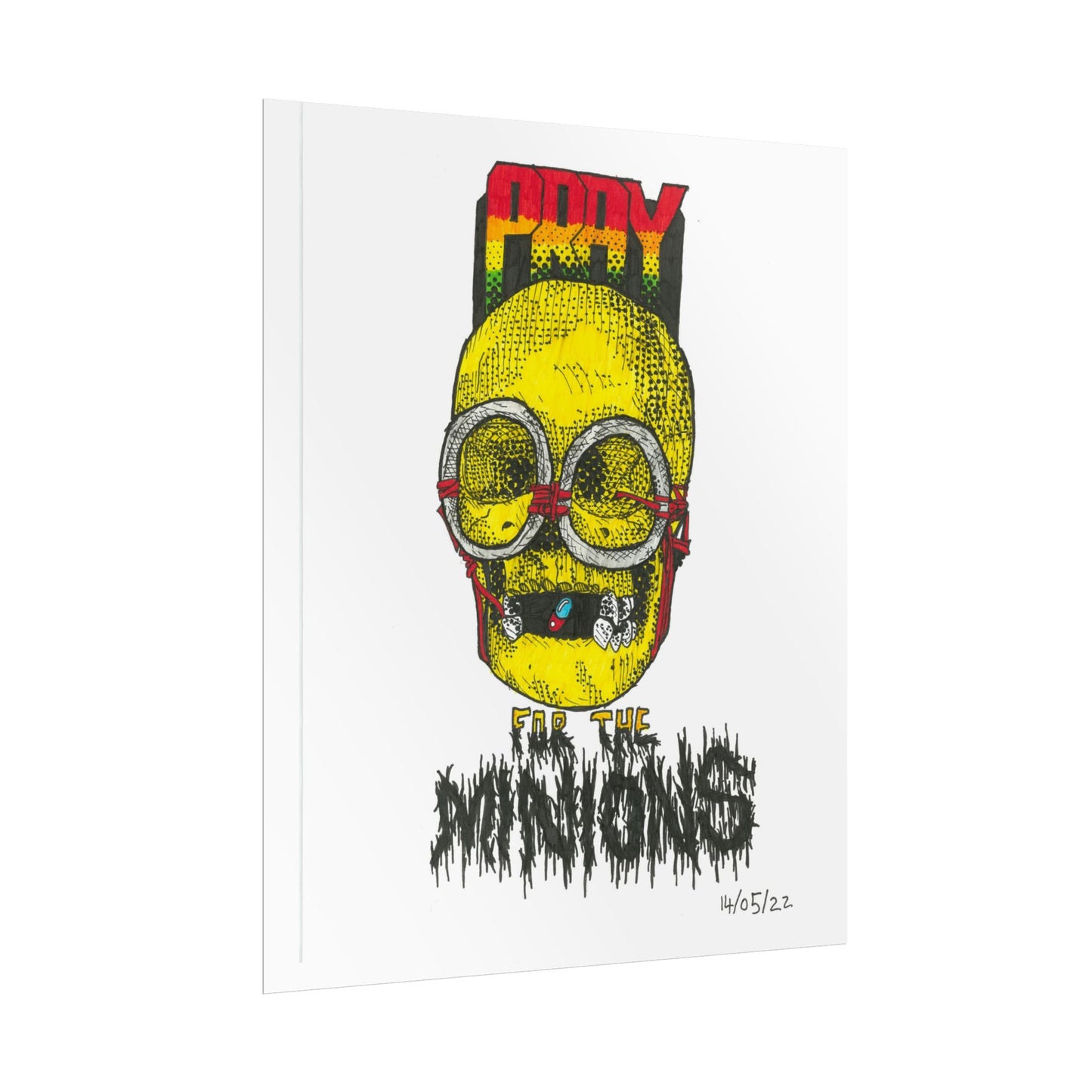 Rapscallion Pray For Minions Rolled Poster
