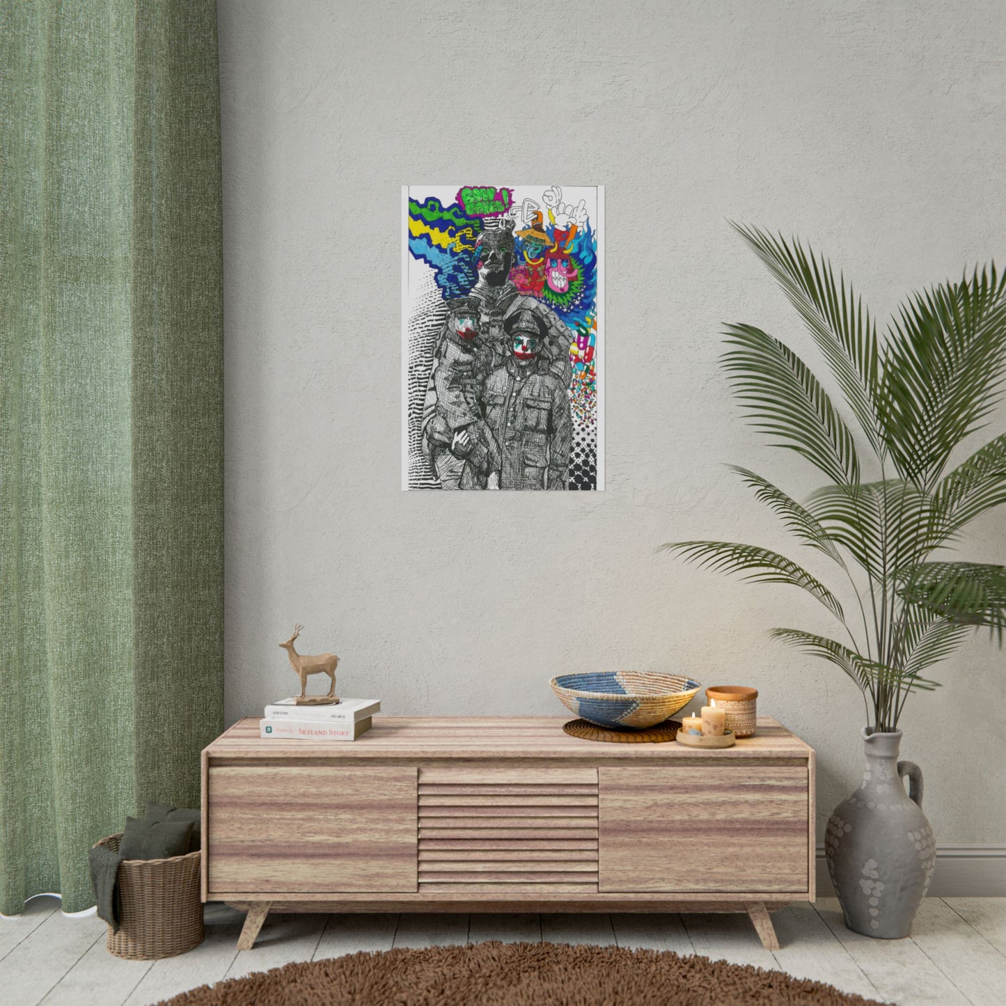 Rapscallion Baboon Man Rolled Poster