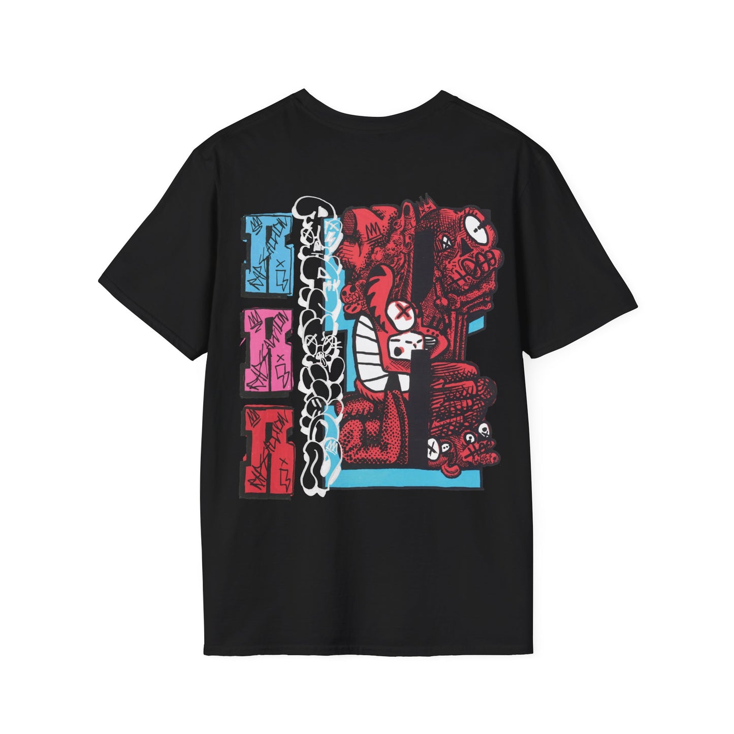Rapscallion Logo Red Back Piece T shirt Uni Sex Merch