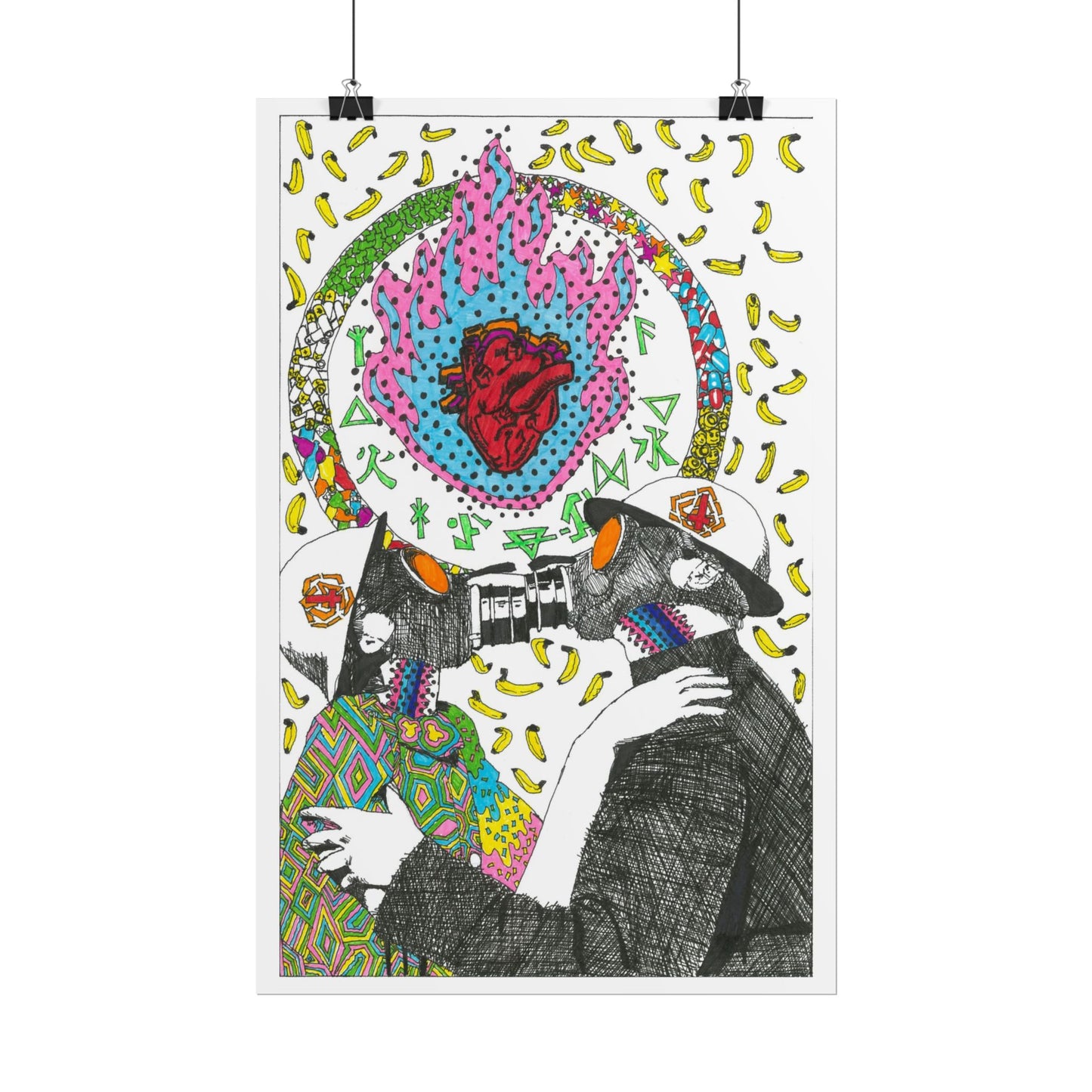 Rapscallion Quarantined Kiss Rolled Poster