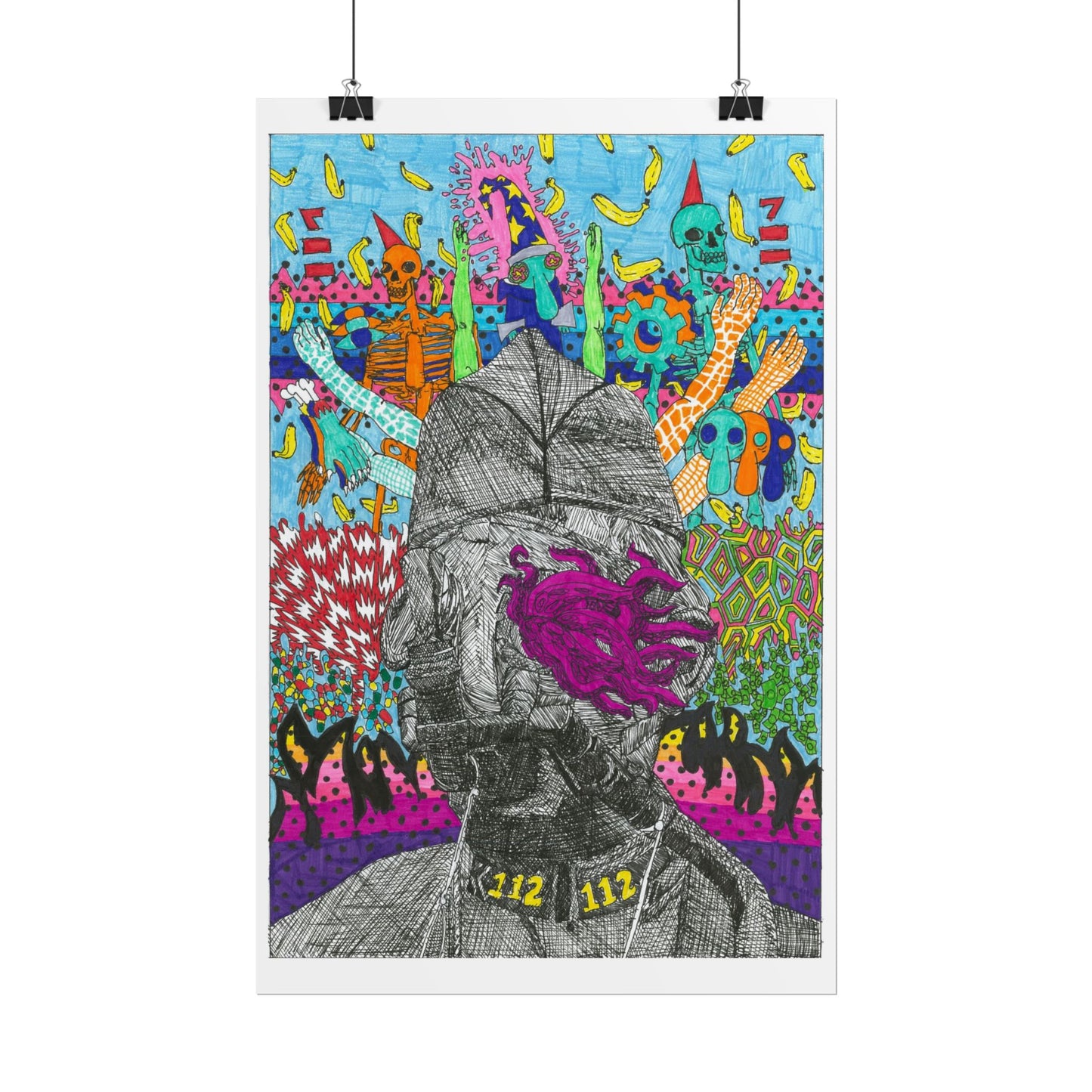 Rapscallion Squid Face Rolled Poster