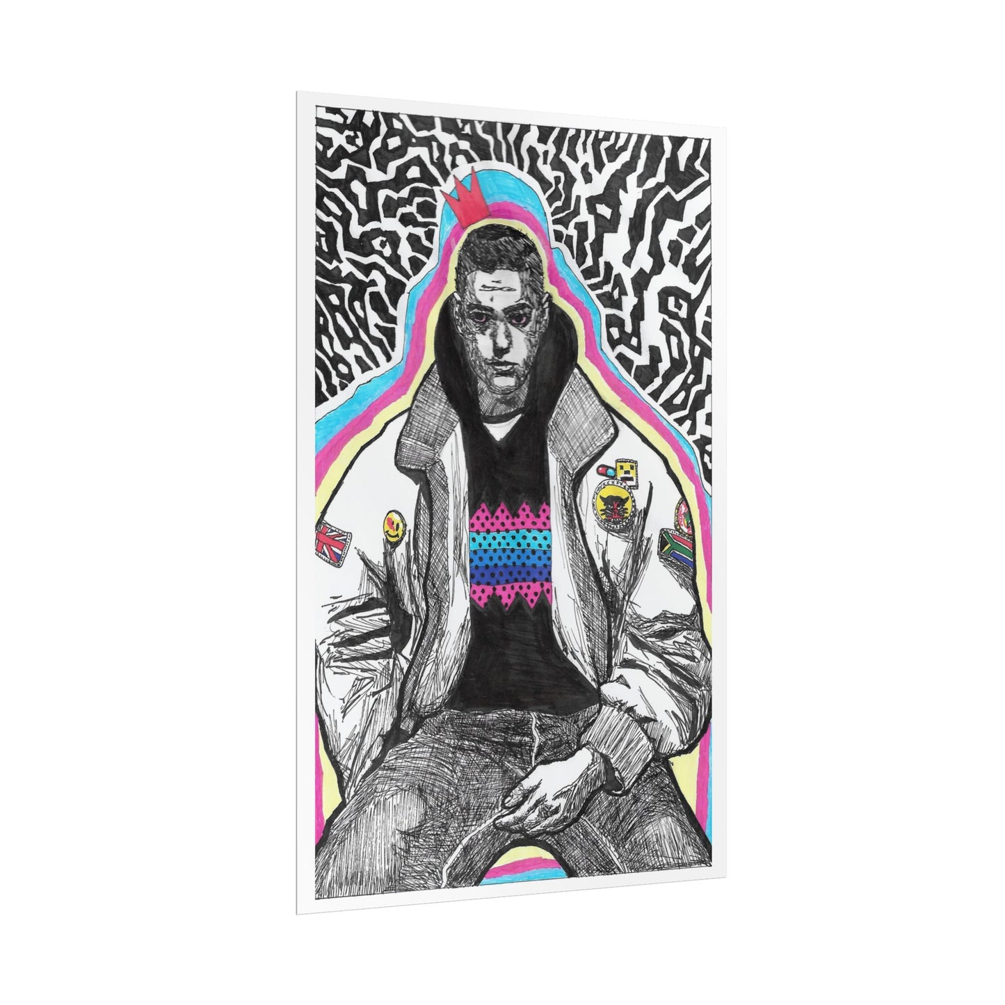 Rapscallion Self Portrait 2020 Rolled Poster