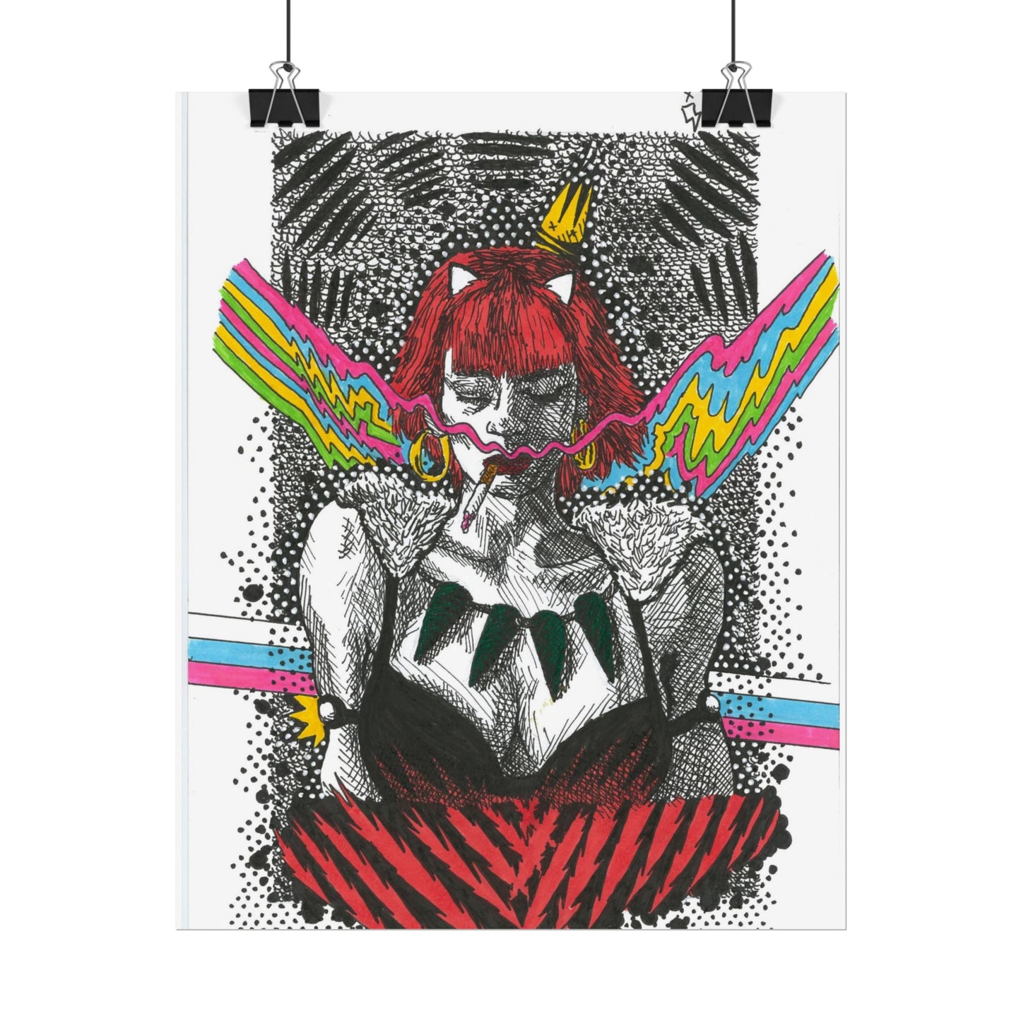 Rapscallion Wolf Girl Rolled Poster
