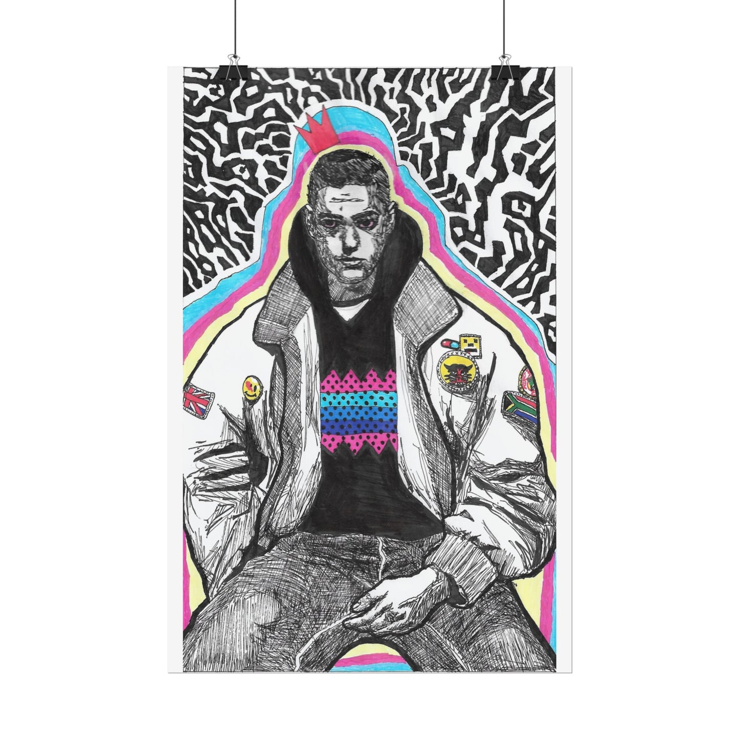 Rapscallion Self Portrait 2020 Rolled Poster
