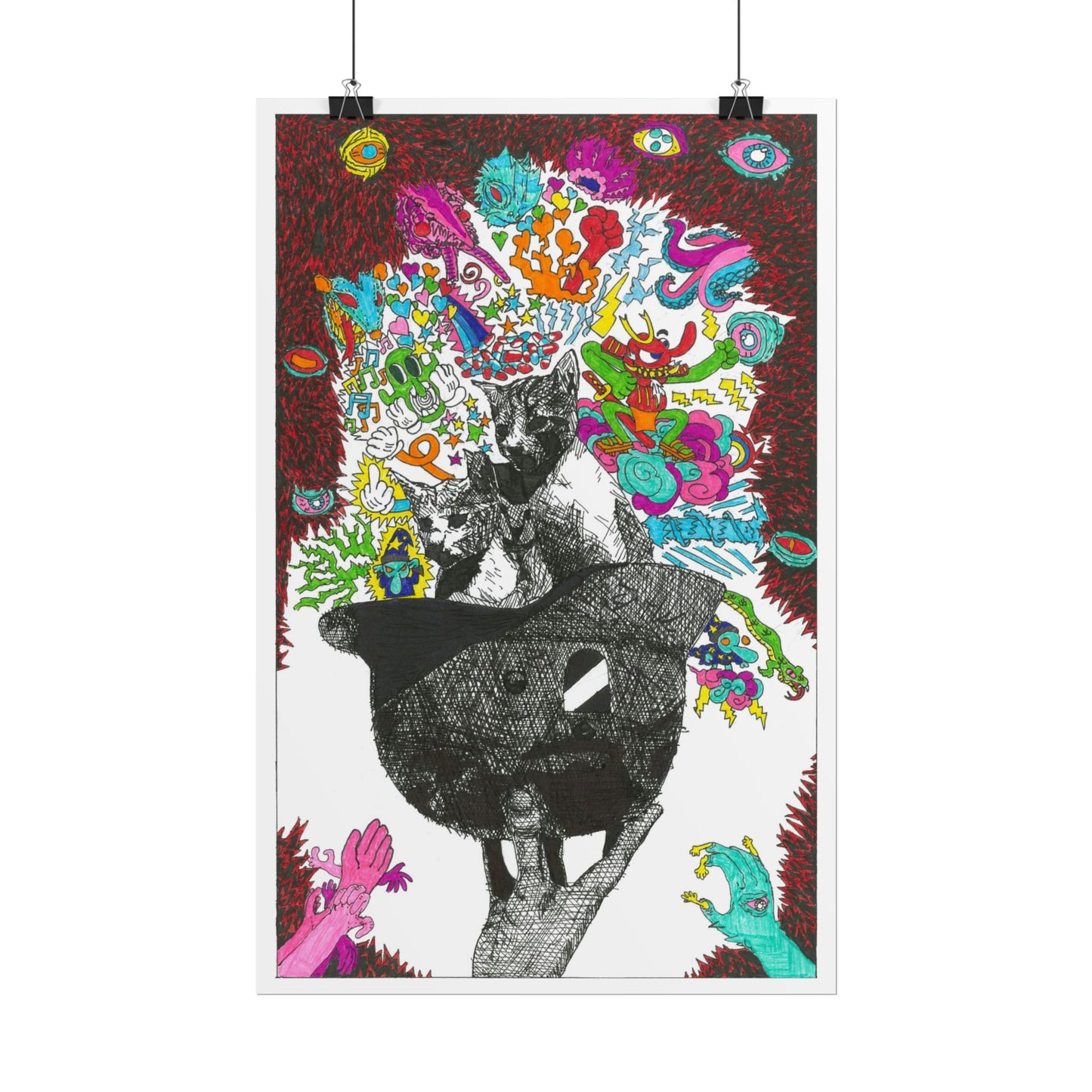 Rapscallion Fascist Feline Rolled Poster