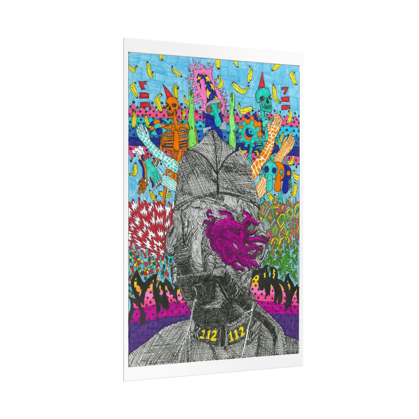 Rapscallion Squid Face Rolled Poster