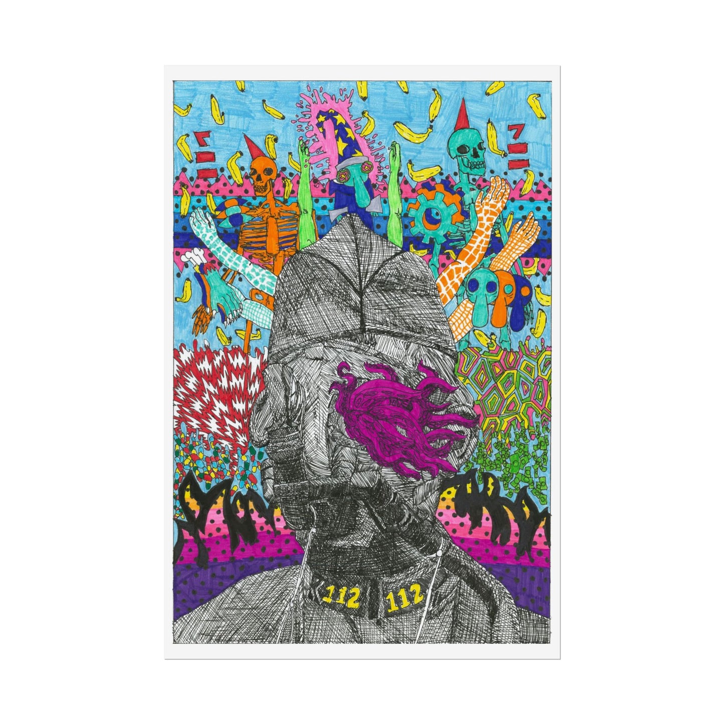 Rapscallion Squid Face Rolled Poster