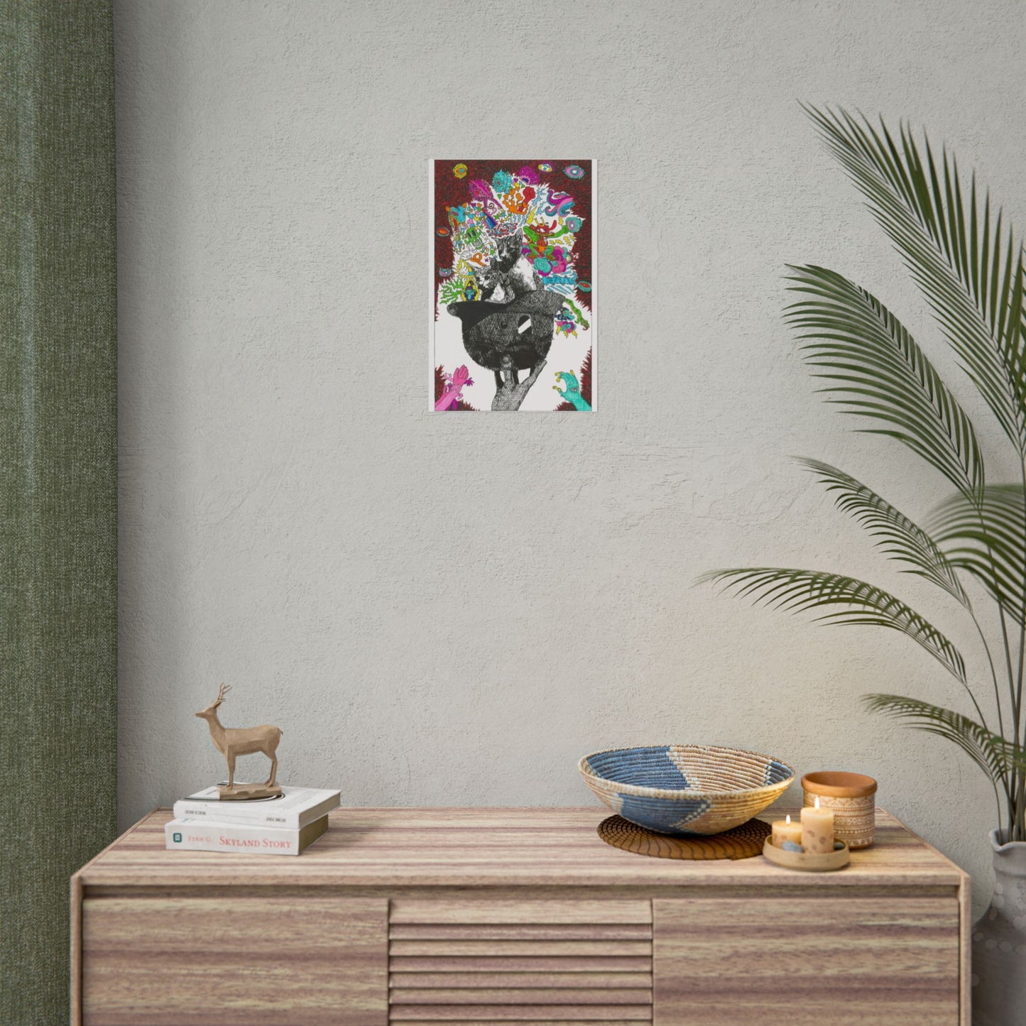 Rapscallion Fascist Feline Rolled Poster