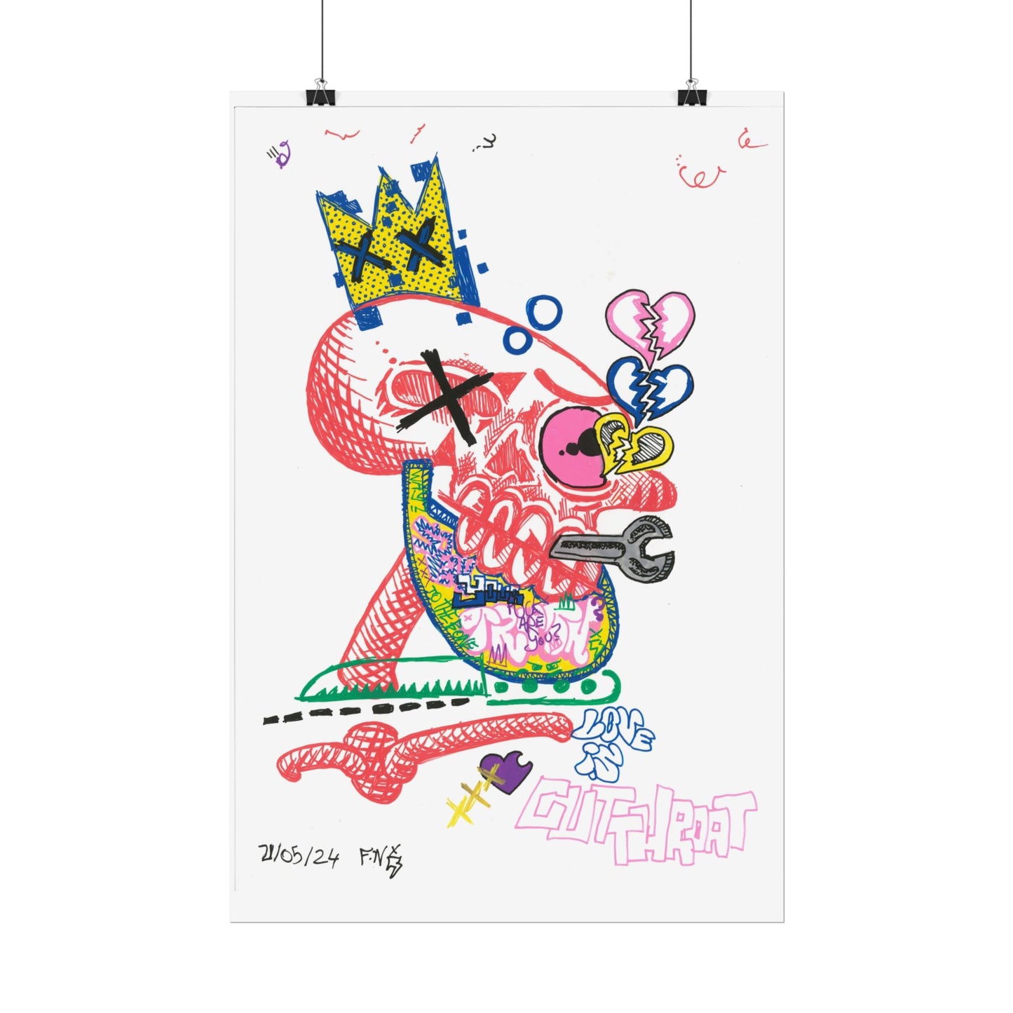 Rapscallion Cut Throat Rolled Poster