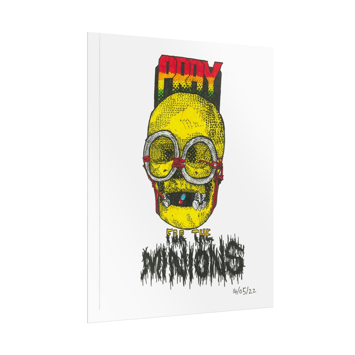 Rapscallion Pray For Minions Rolled Poster