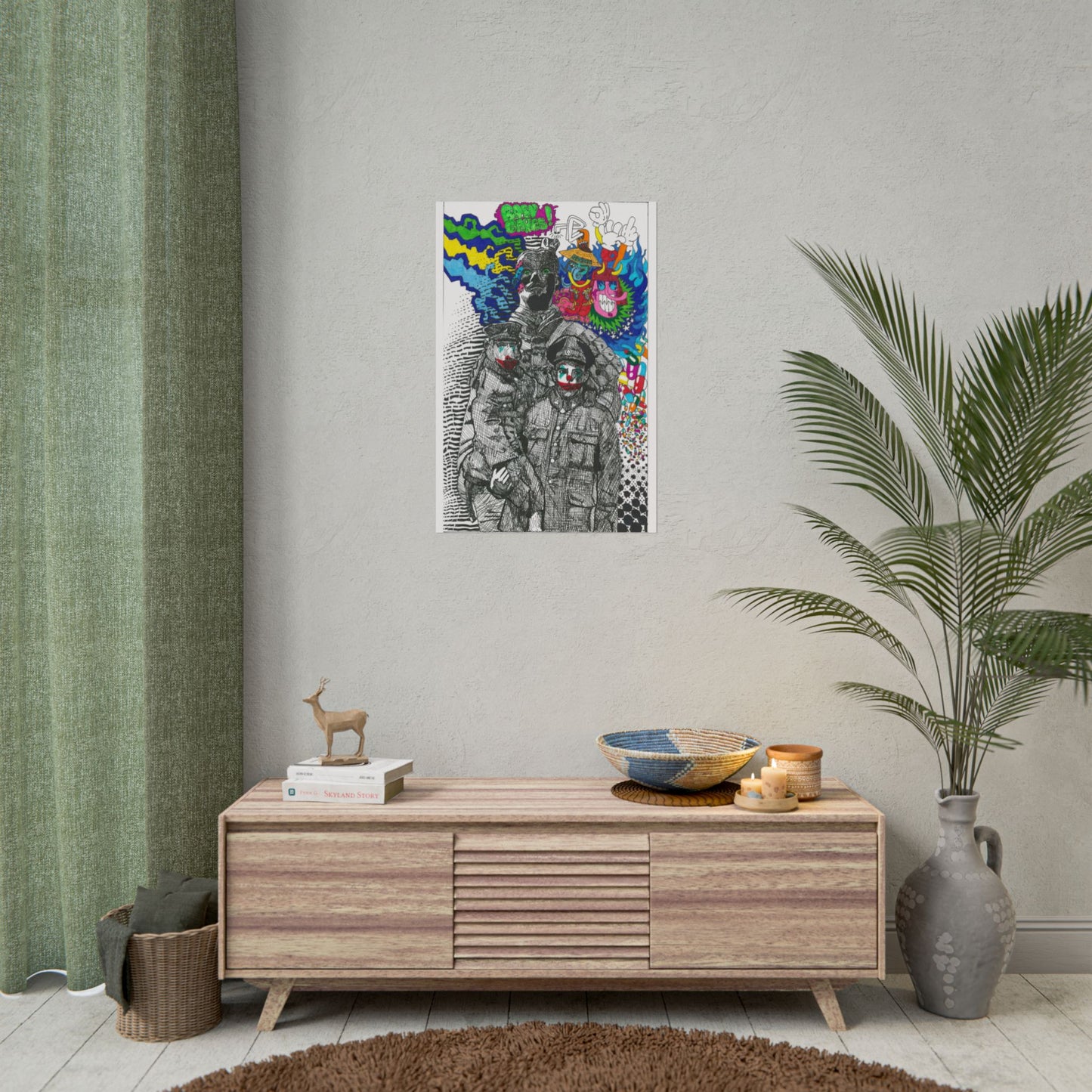 Rapscallion Baboon Man Rolled Poster