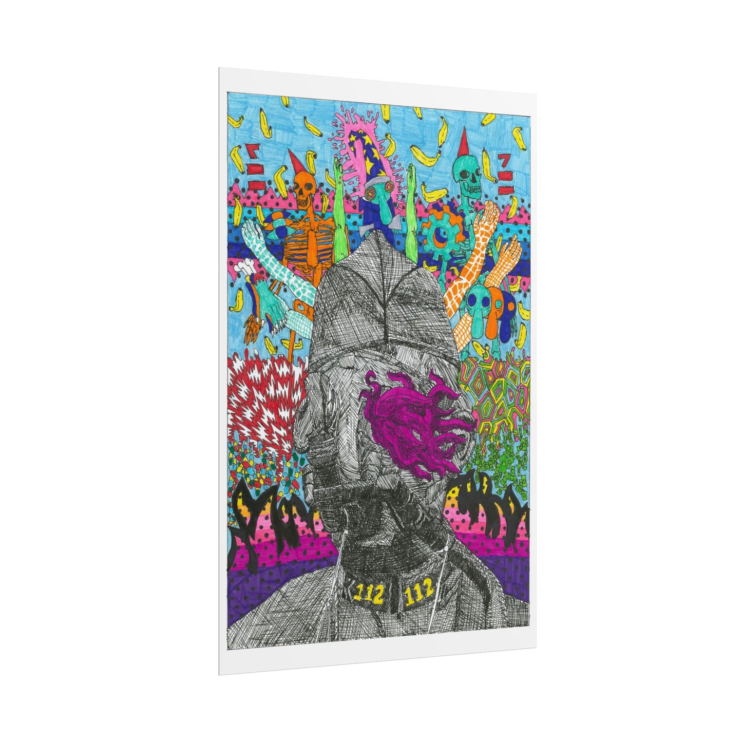 Rapscallion Squid Face Rolled Poster