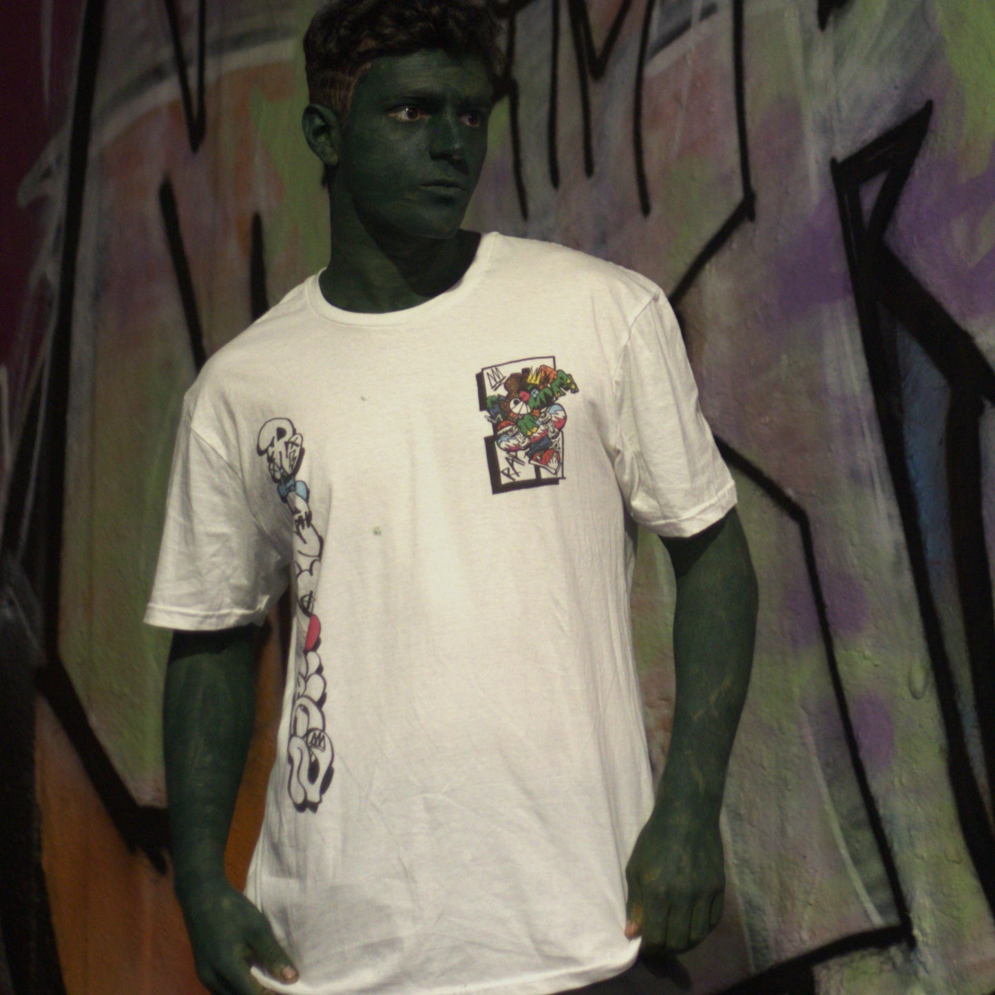 Rapscallion Logo Red Back Piece T shirt Uni Sex Merch