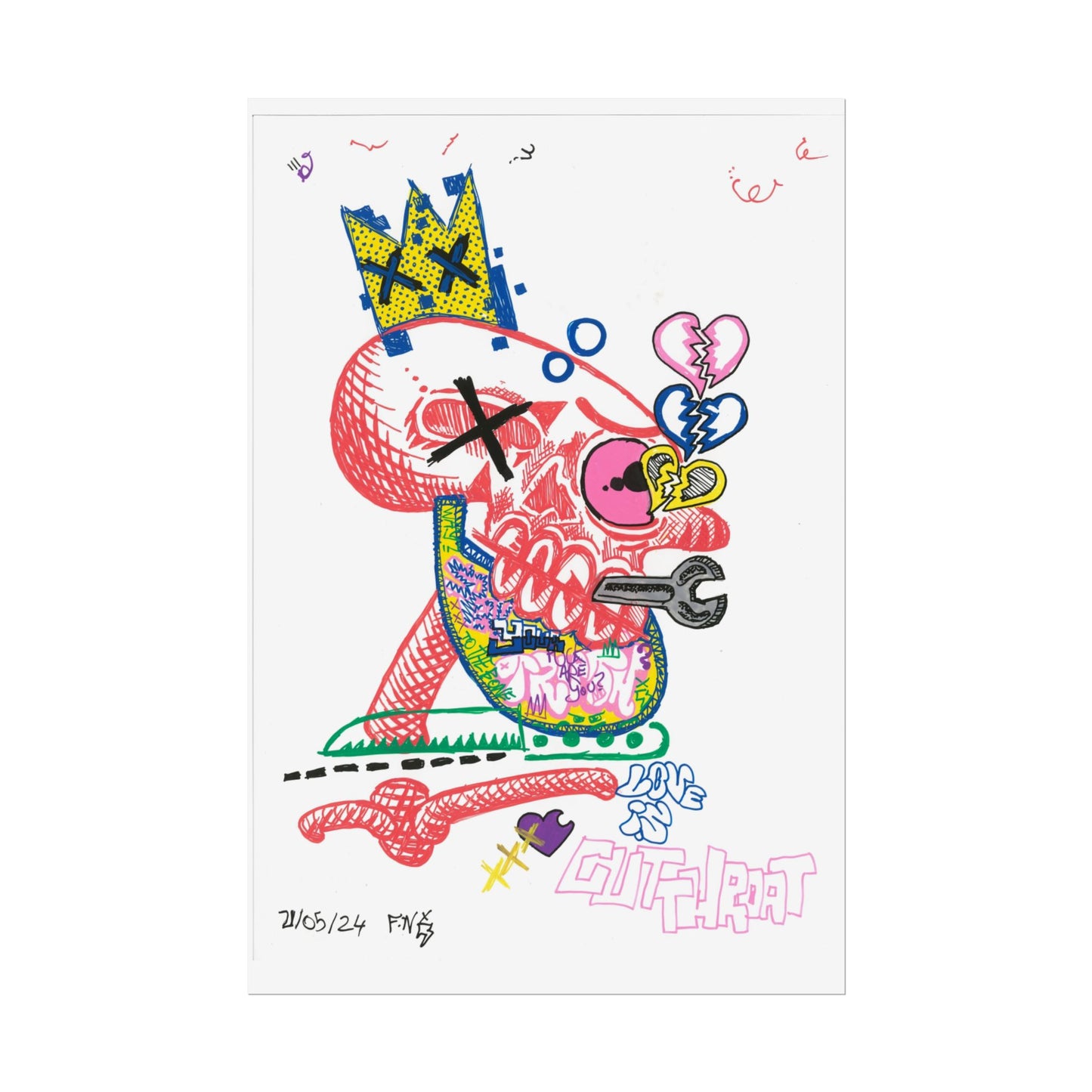 Rapscallion Cut Throat Rolled Poster