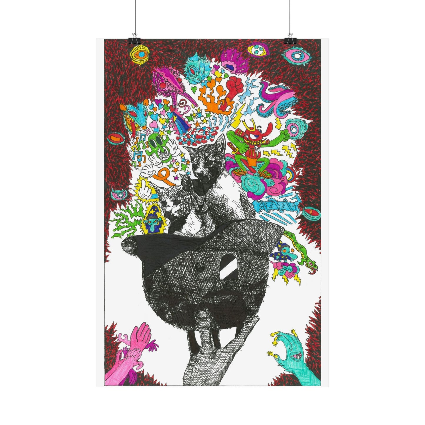 Rapscallion Fascist Feline Rolled Poster
