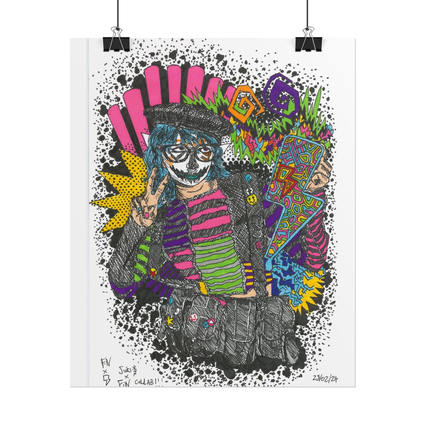 Rapscallion X Juki Rolled Poster