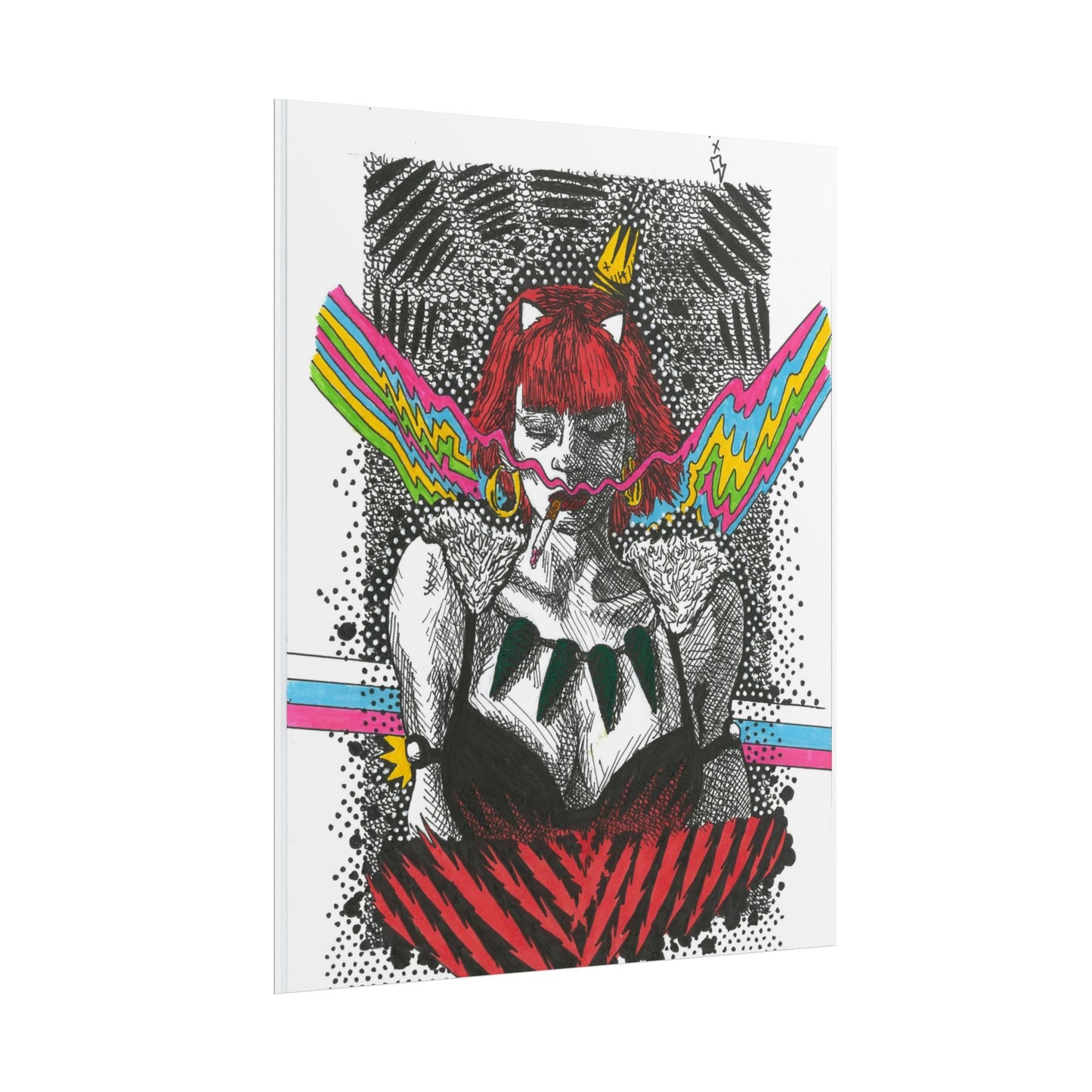 Rapscallion Wolf Girl Rolled Poster