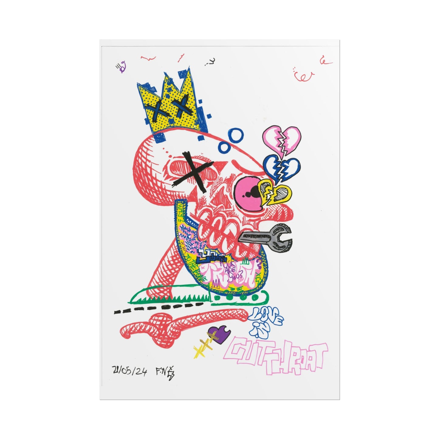 Rapscallion Cut Throat Rolled Poster
