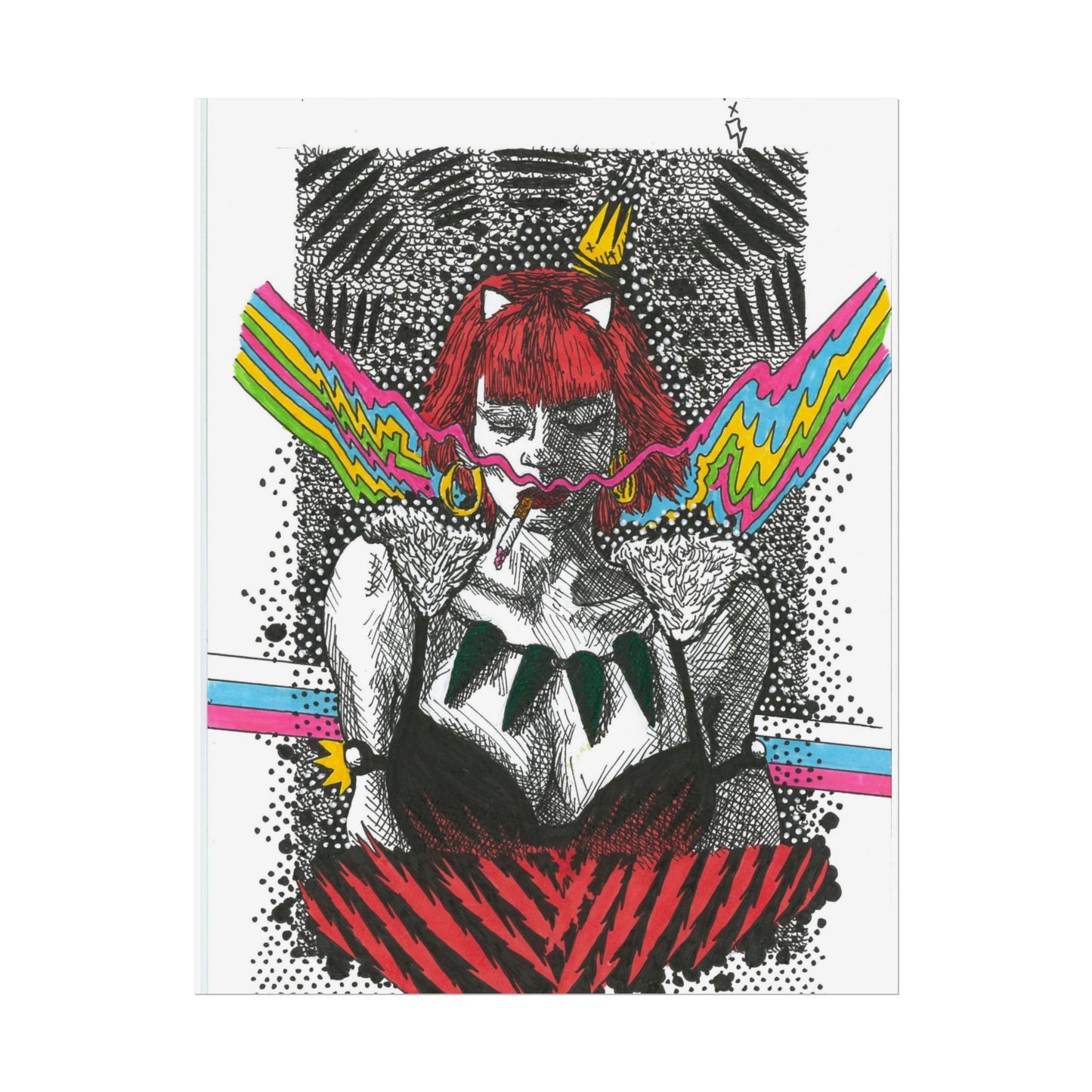 Rapscallion Wolf Girl Rolled Poster