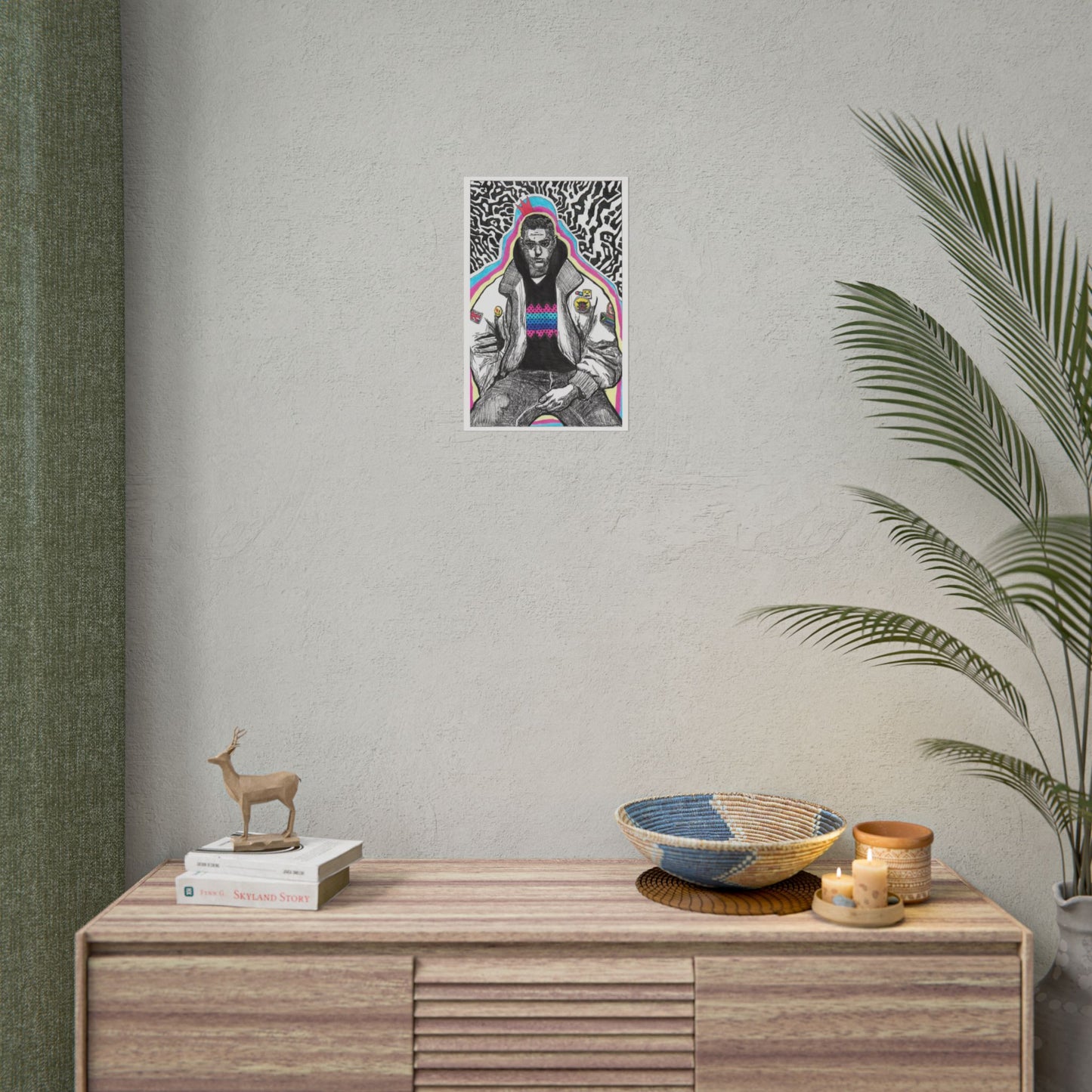 Rapscallion Self Portrait 2020 Rolled Poster