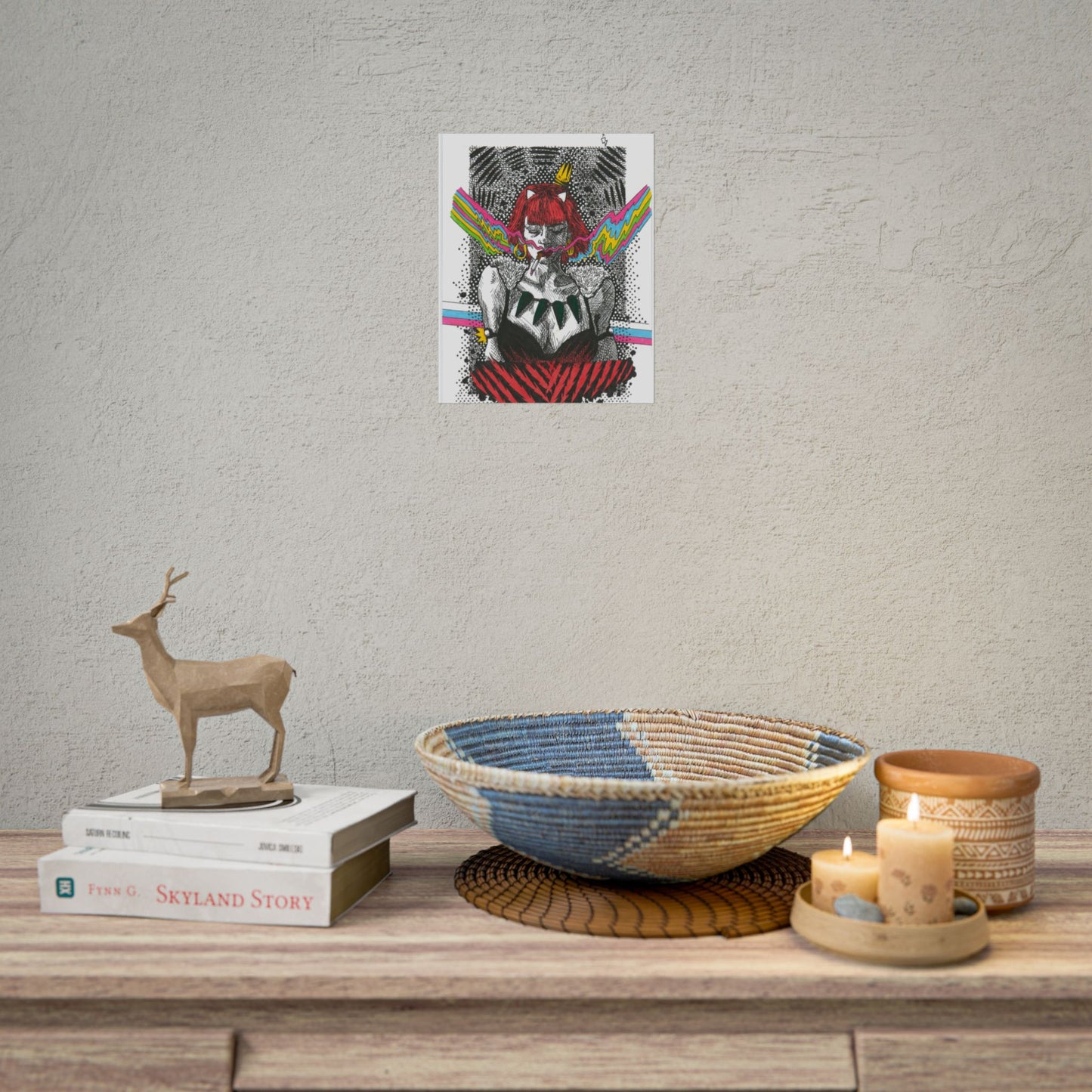 Rapscallion Wolf Girl Rolled Poster